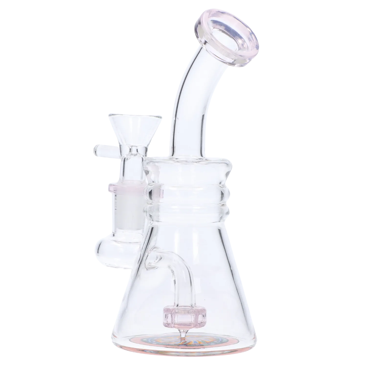 DHC Bent Neck Reversable Bottom with Perc Bong
