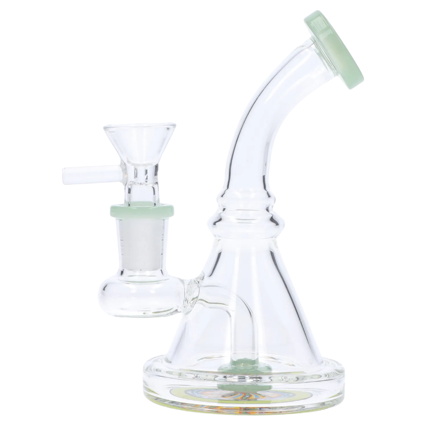 DHC Bent Neck Reversable Bottom with Perc Bong
