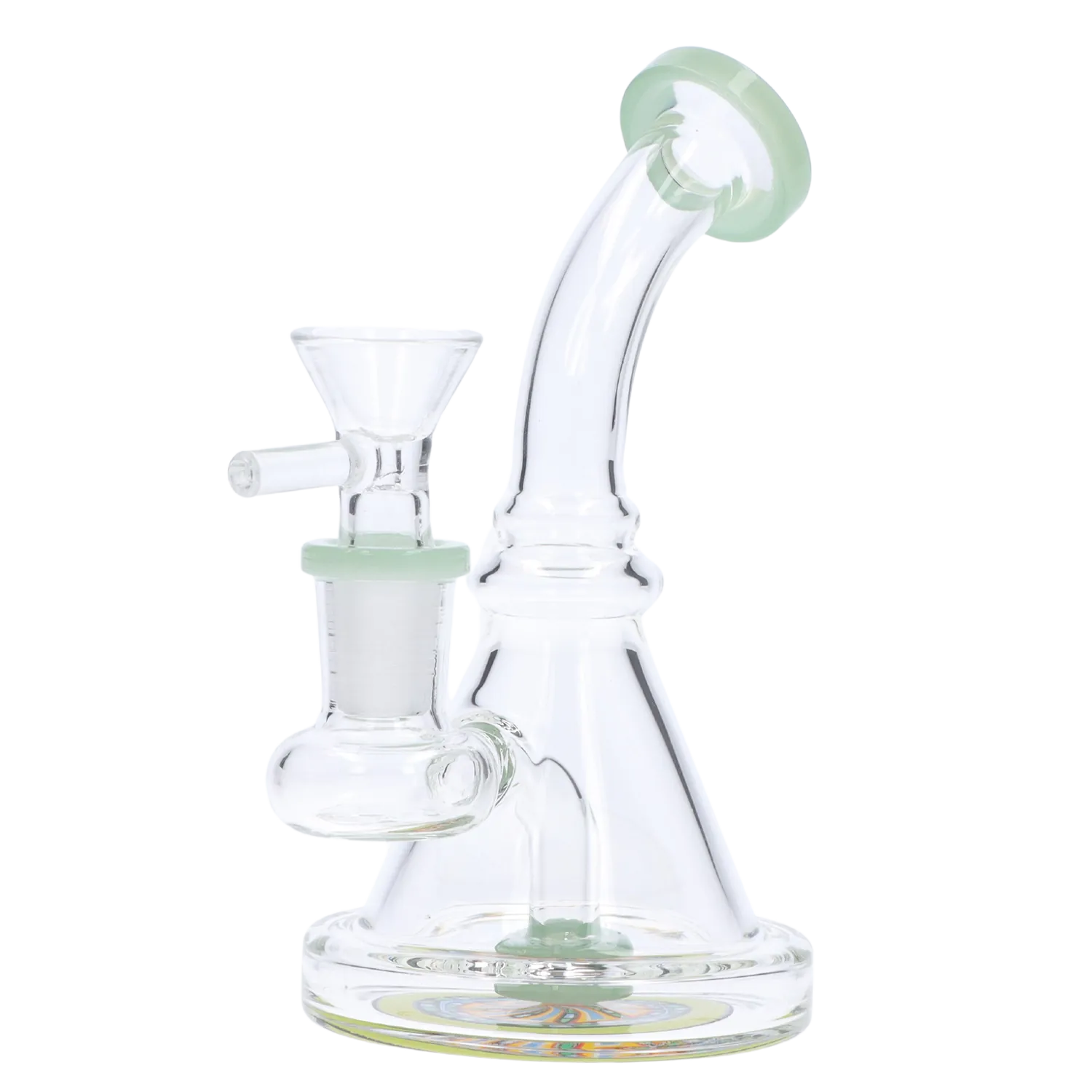 DHC Bent Neck Reversable Bottom with Perc Bong