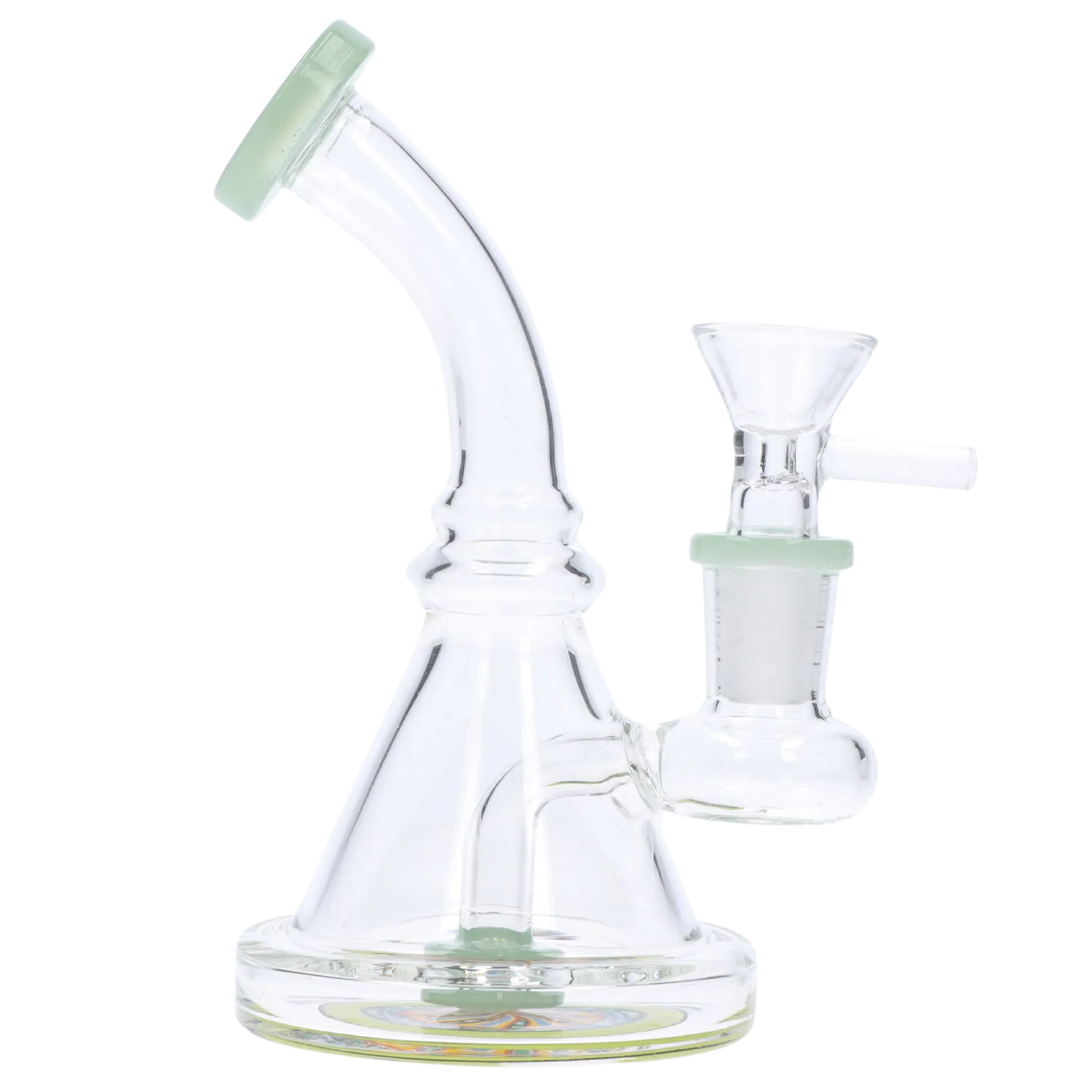 DHC Bent Neck Reversable Bottom with Perc Bong