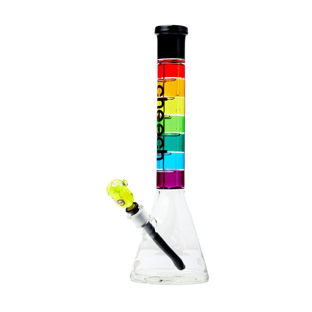 Cheech Glass Bong Cheech Glass 18" Rainbow Glycerin Water Pipe