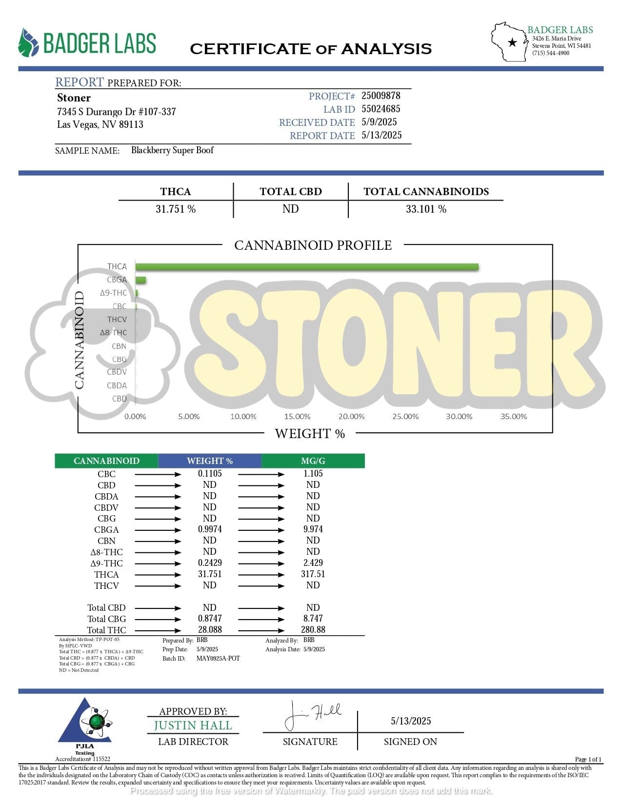 Blackberry Super Boof THCA Flower - Stoner Exotic