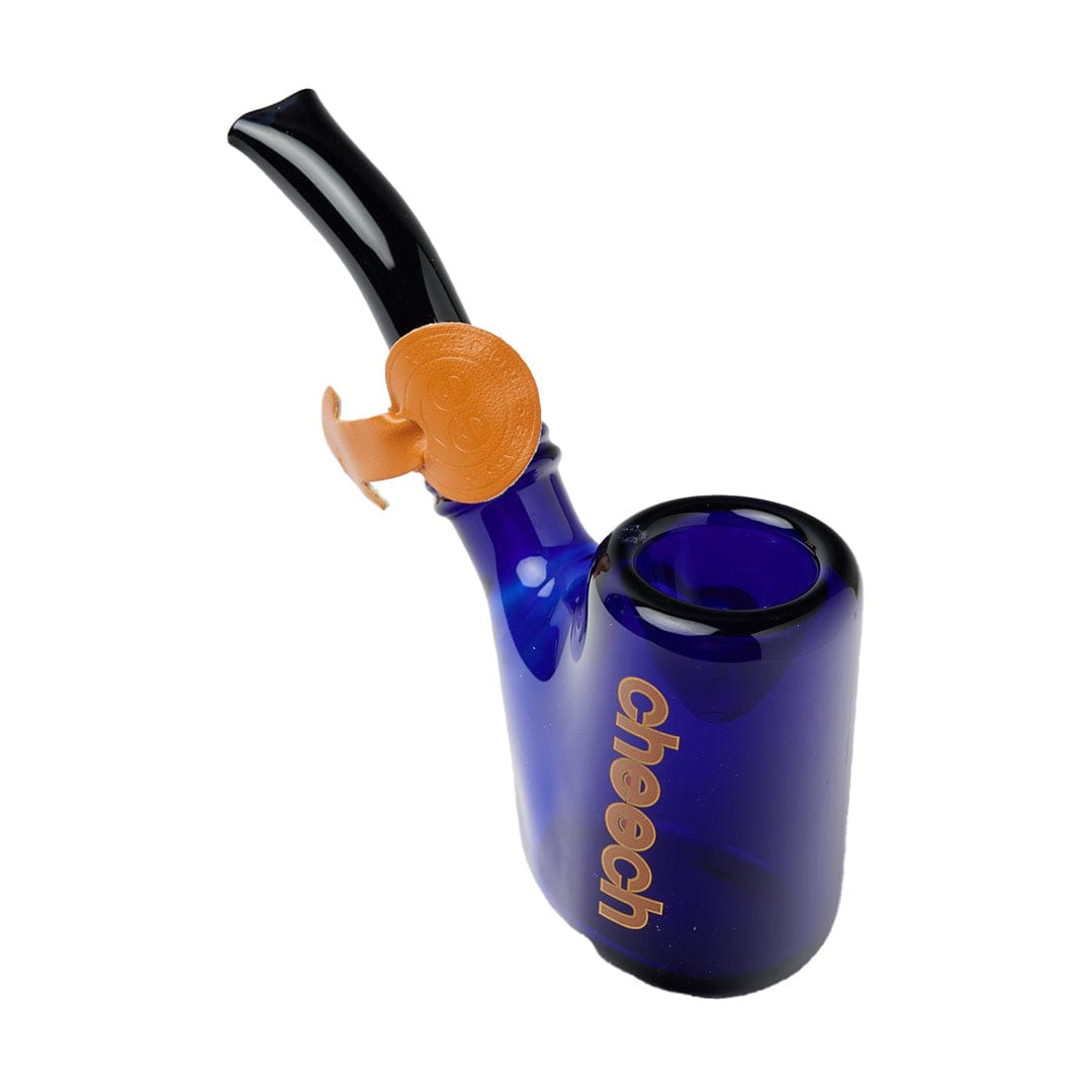 Cheech Glass Hand Pipe Blue 5" Sherlock Hand Pipe