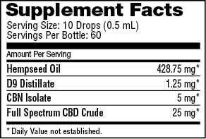 NuLeaf Naturals Sleep THC Oil