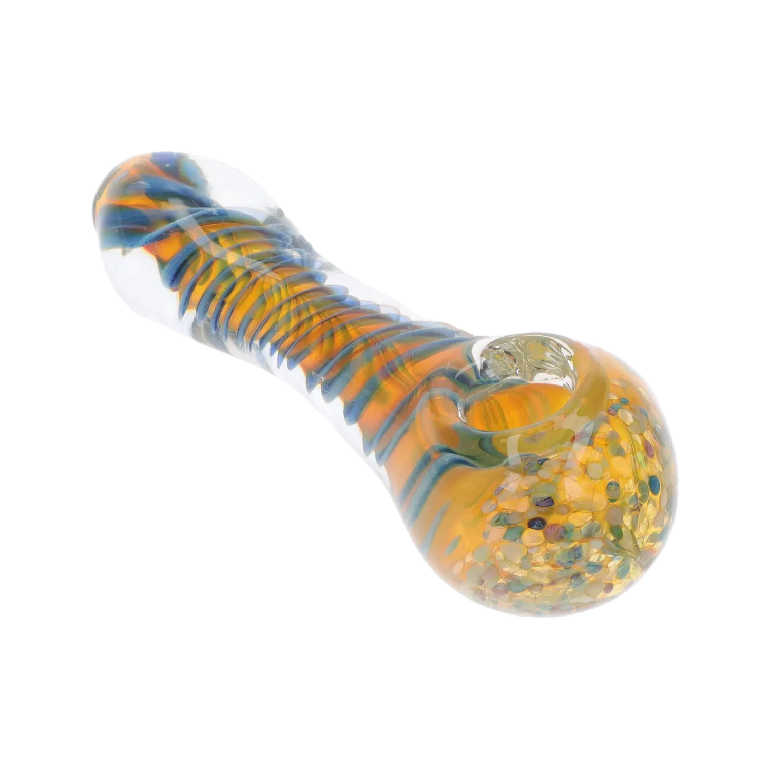 DHC Swirls and Dots Spoon Pipe - 4.75 in.