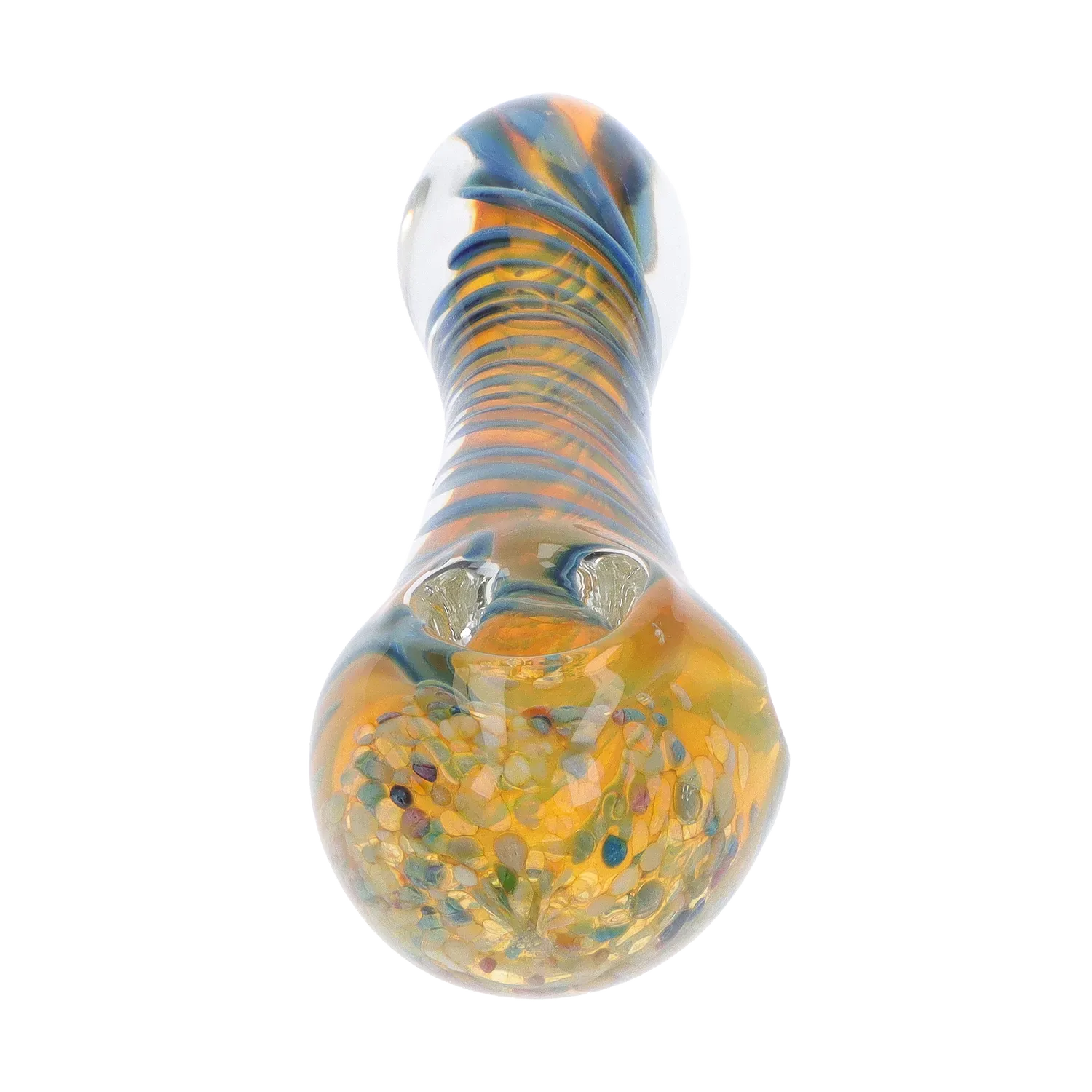 DHC Swirls and Dots Spoon Pipe - 4.75 in.