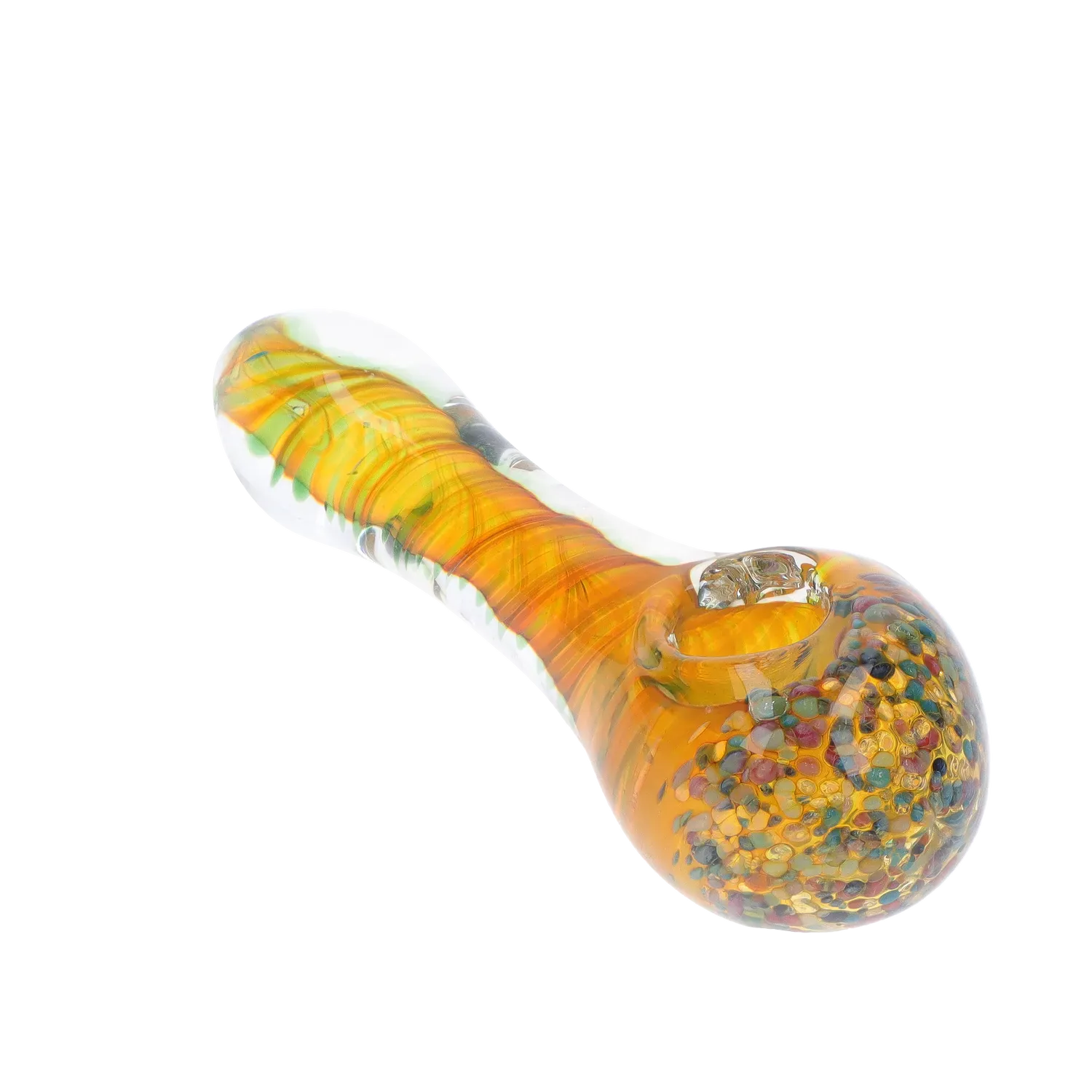 DHC Swirls and Dots Spoon Pipe - 4.75 in.