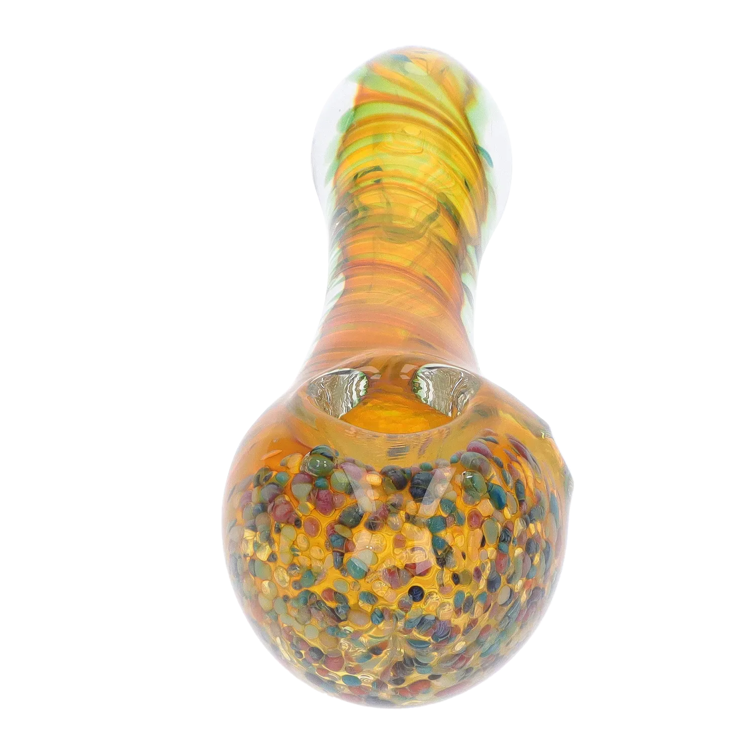 DHC Swirls and Dots Spoon Pipe - 4.75 in.