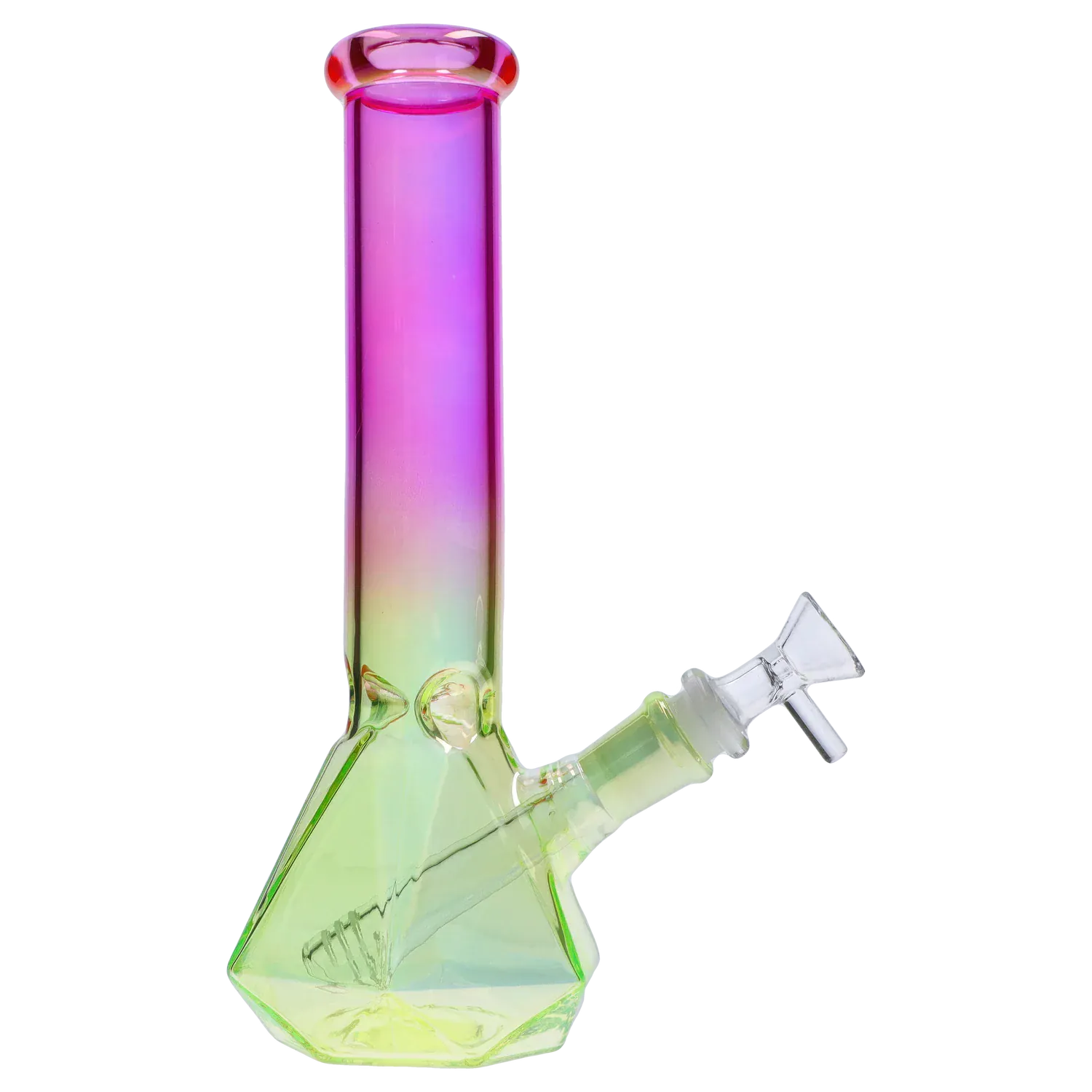 DHC Ombré Faceted Base Bong - 10 in.