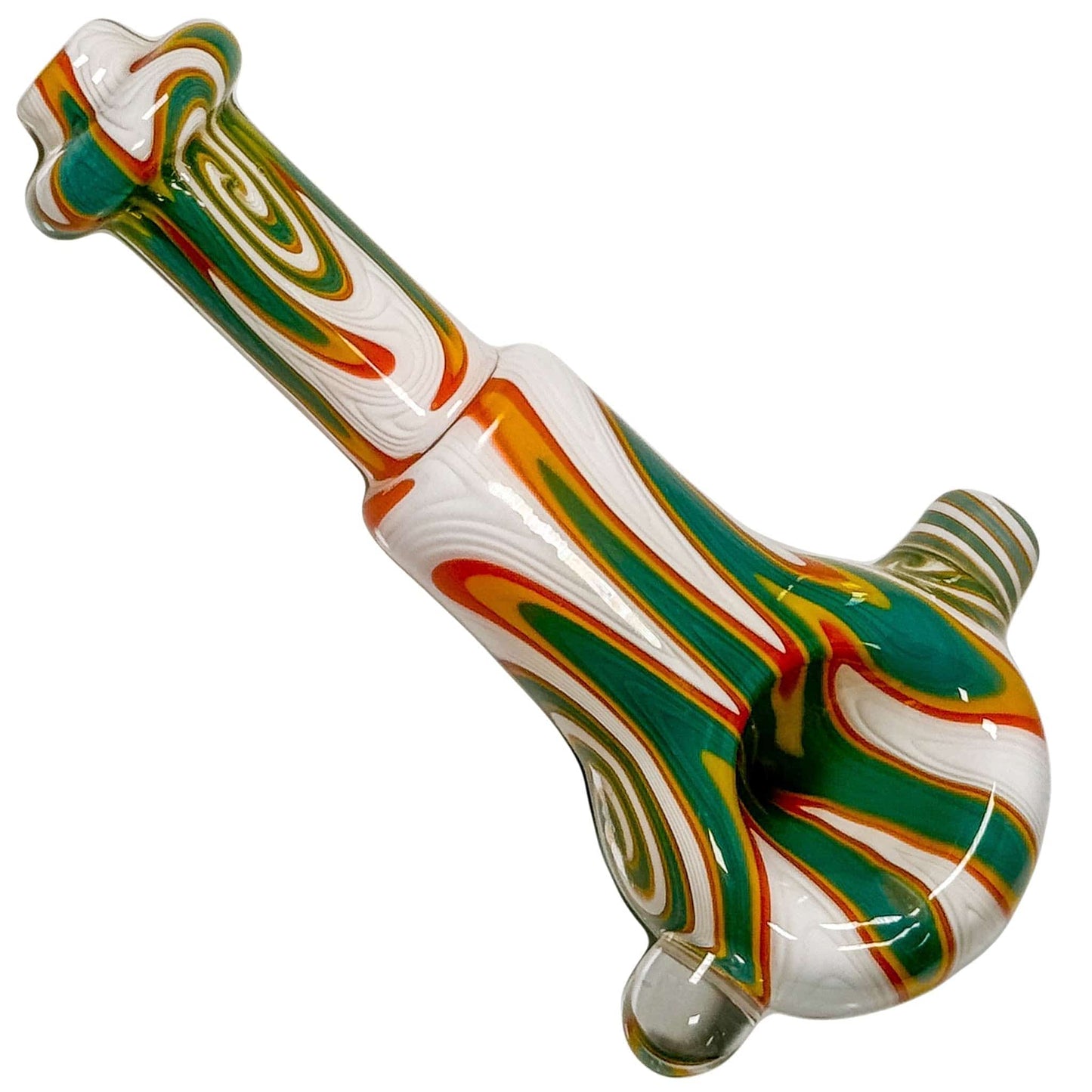 Crush Hand Pipe Rasta Colorful Crayon Hand Pipe 4.5"