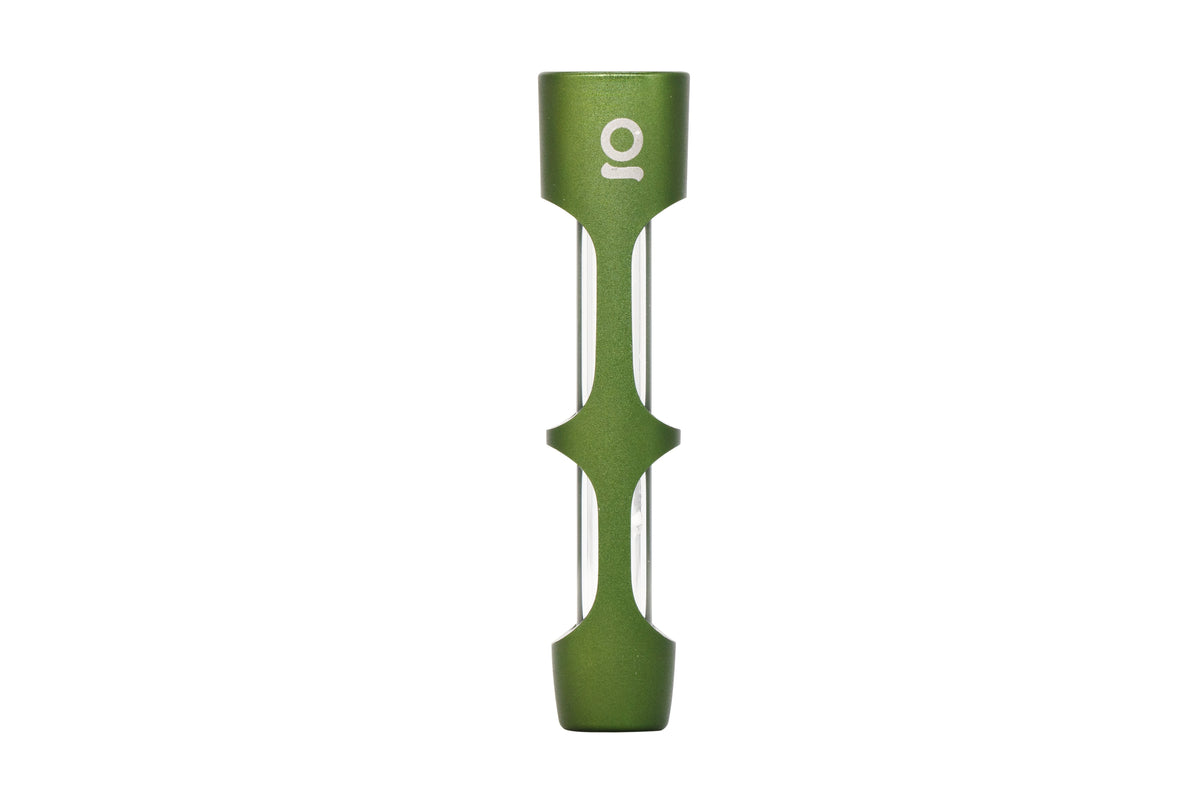 ONGROK Aluminum and Glass Chillum Pipe