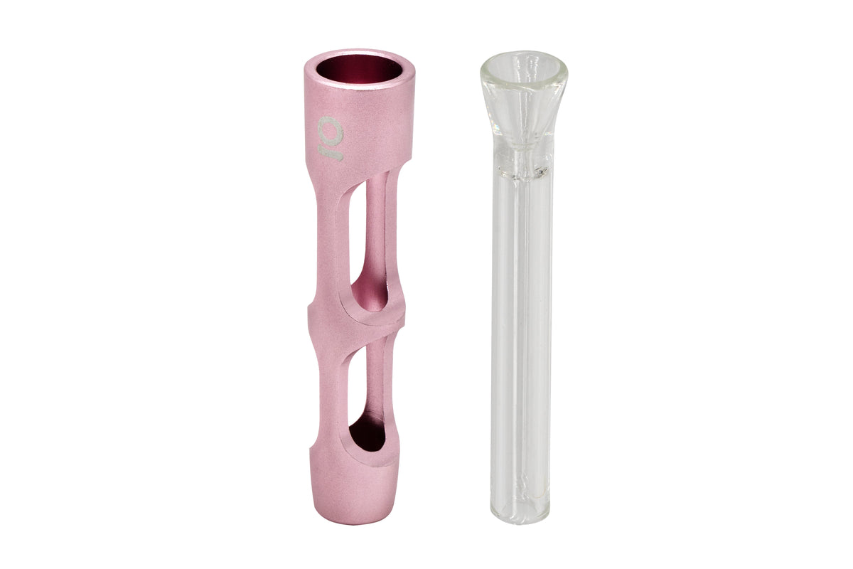 ONGROK Aluminum and Glass Chillum Pipe