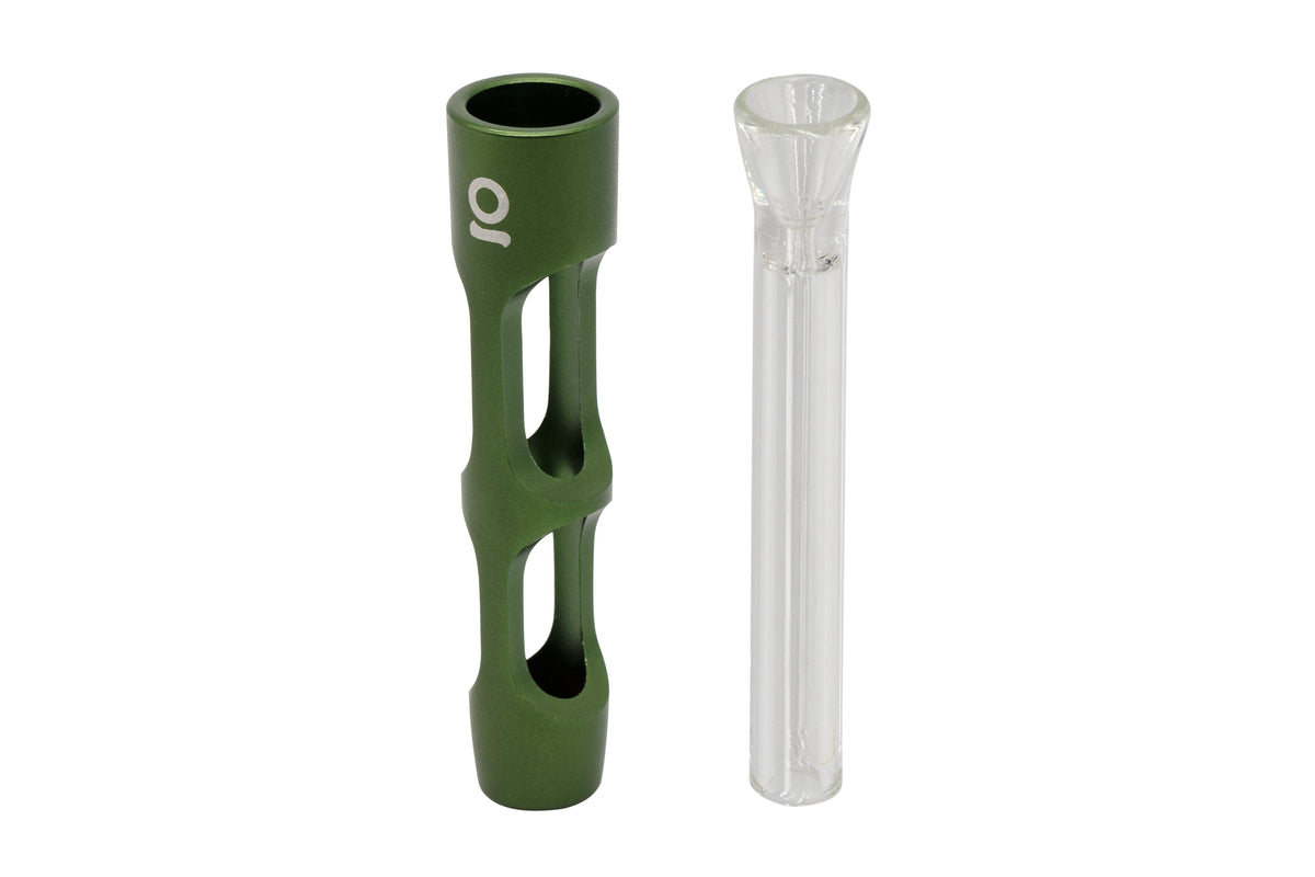 ONGROK Aluminum and Glass Chillum Pipe
