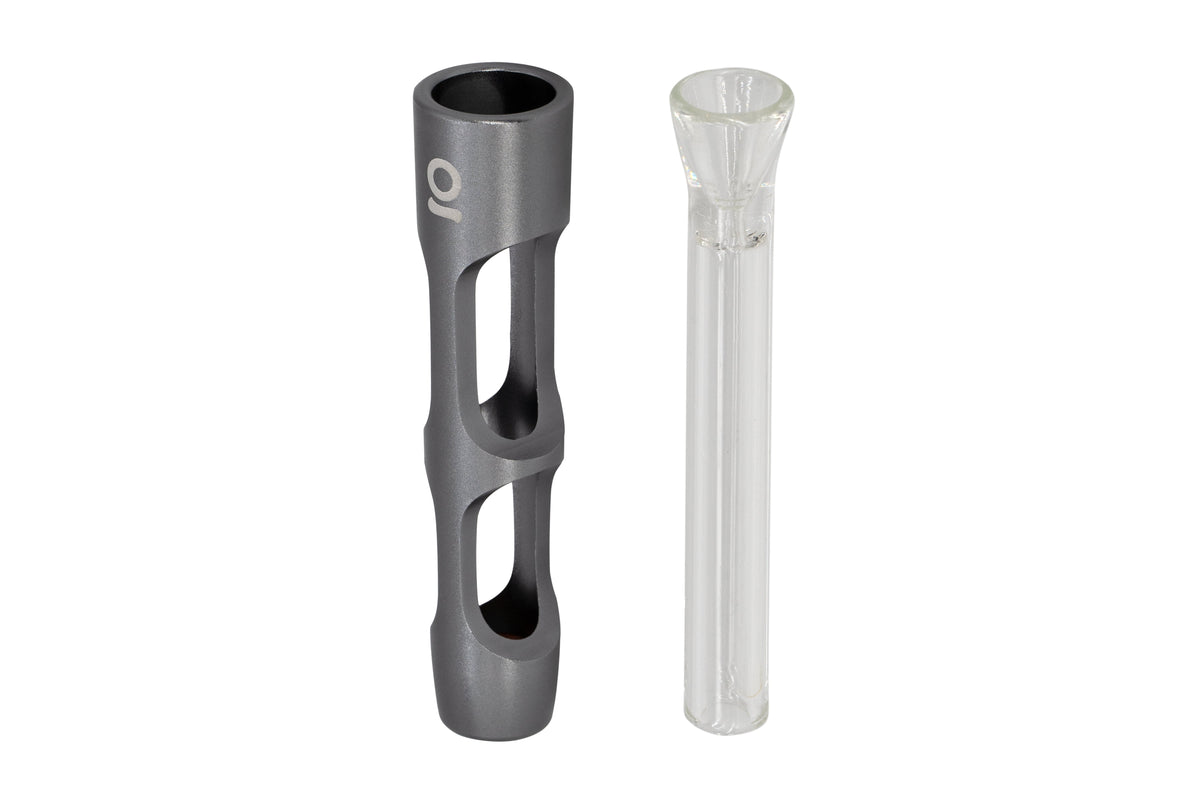ONGROK Aluminum and Glass Chillum Pipe