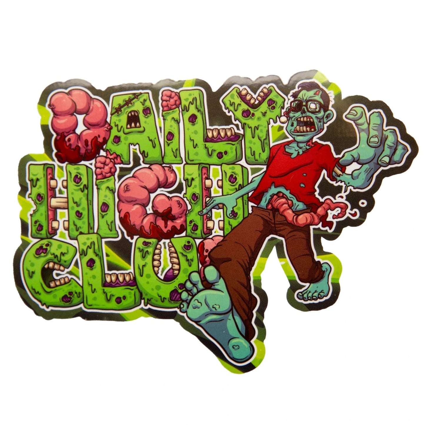 Daily High Club zombie walk sticker