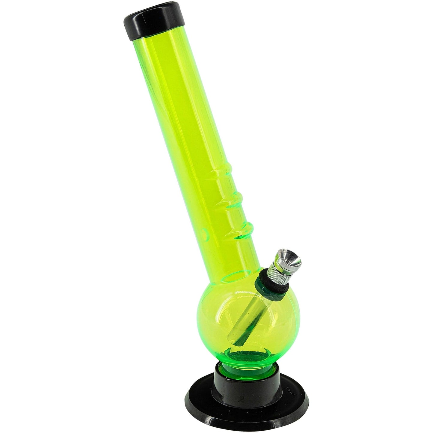 JM Enterprises Bongs 8" Acrylic Angled Neck Bubble Bong