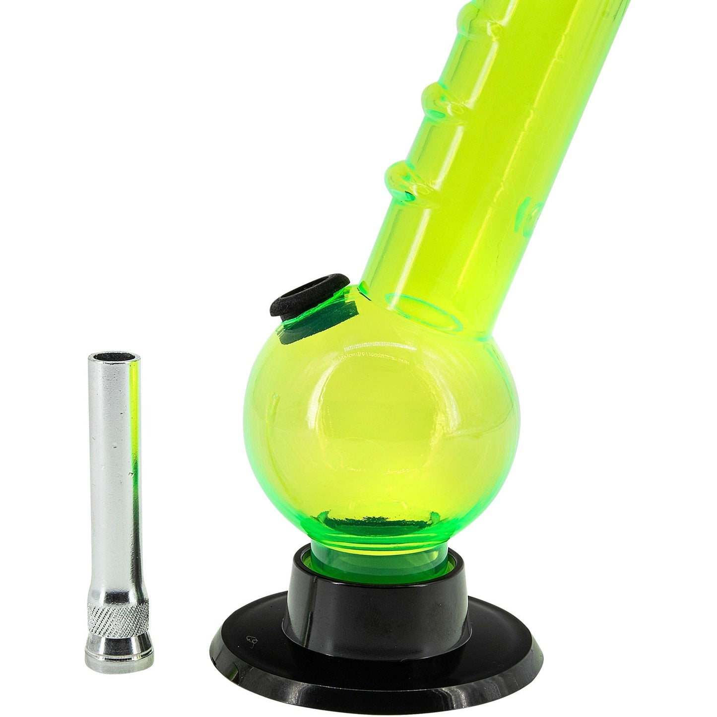 JM Enterprises Bongs 8" Acrylic Angled Neck Bubble Bong