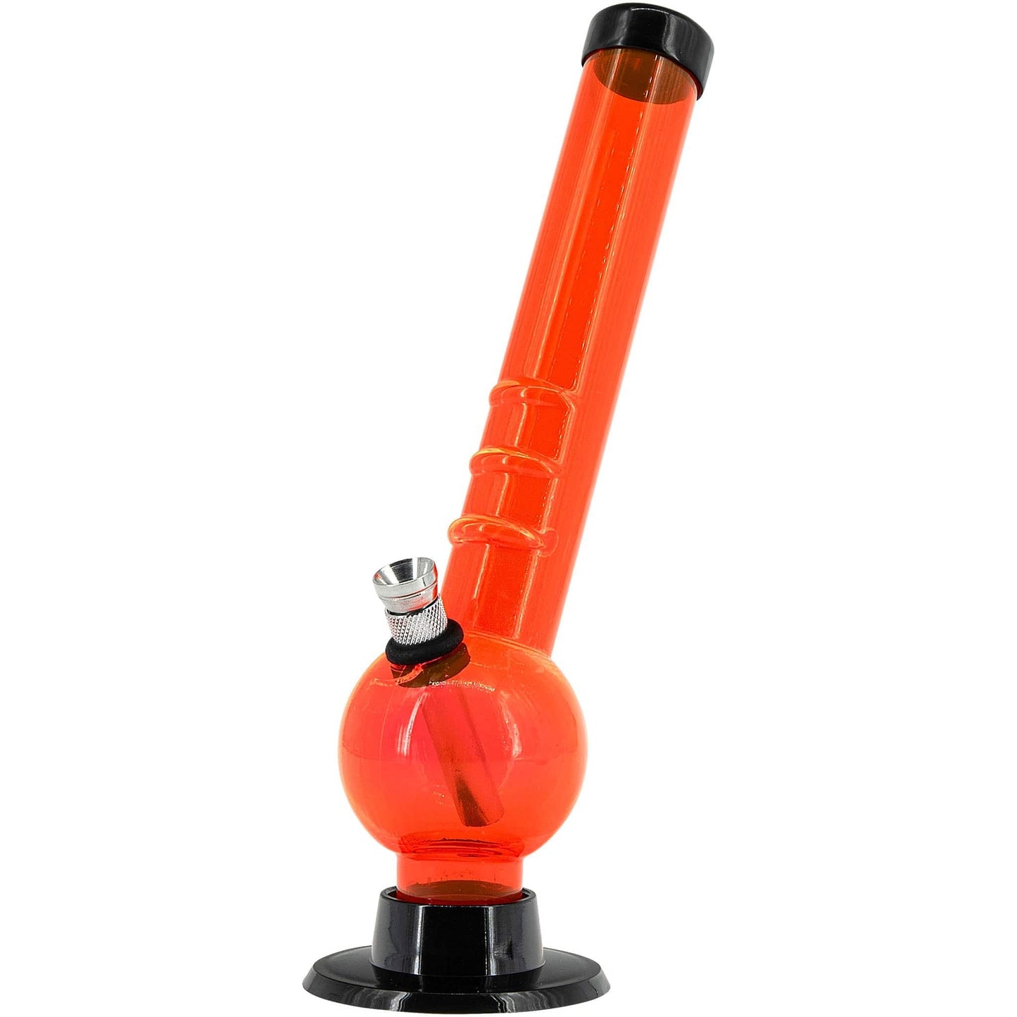 JM Enterprises Bongs 8" Acrylic Angled Neck Bubble Bong