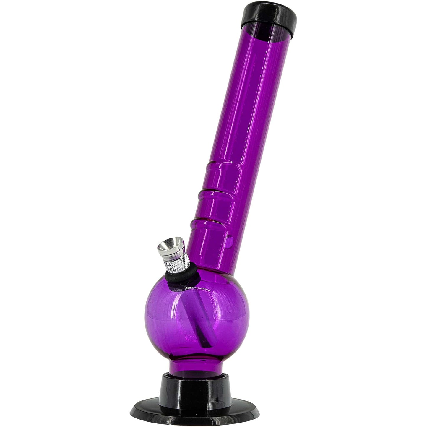 JM Enterprises Bongs 8" Acrylic Angled Neck Bubble Bong