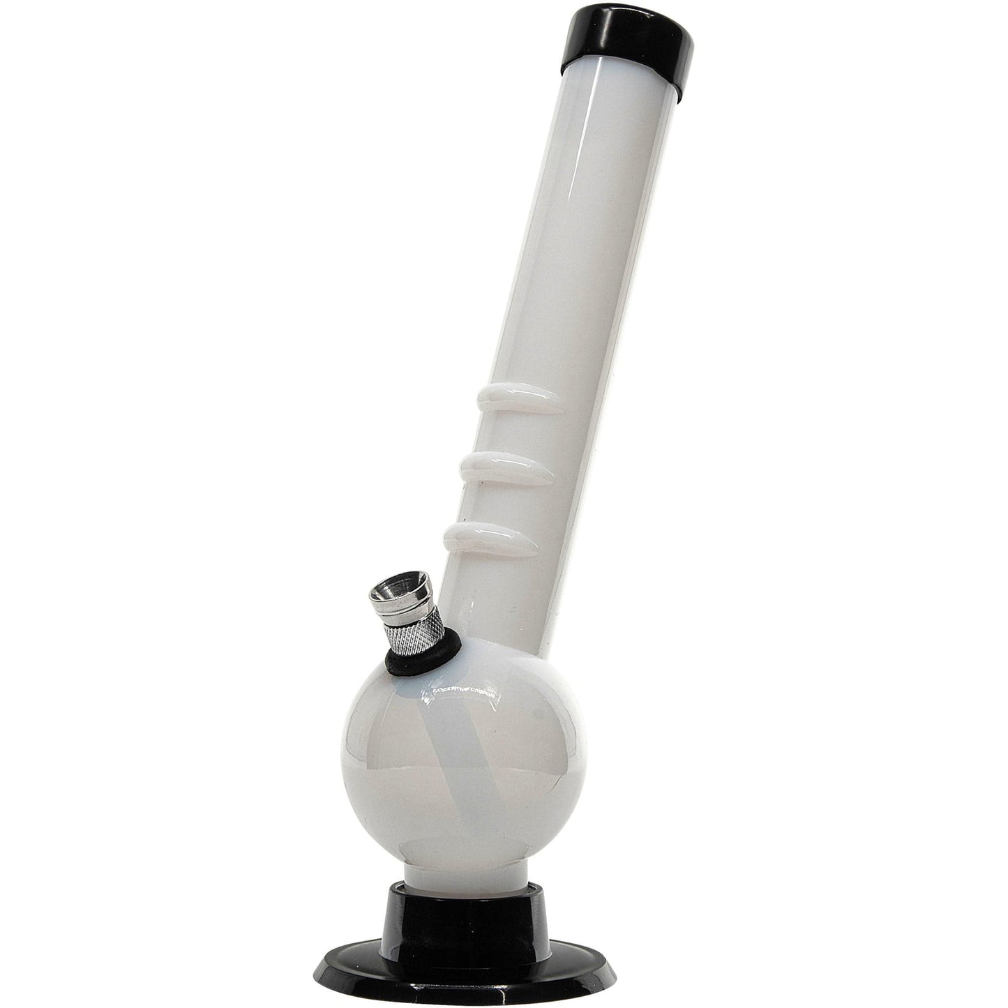 JM Enterprises Bongs 8" Acrylic Angled Neck Bubble Bong