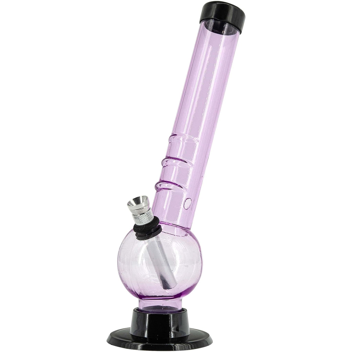 JM Enterprises Bongs 8" Acrylic Angled Neck Bubble Bong