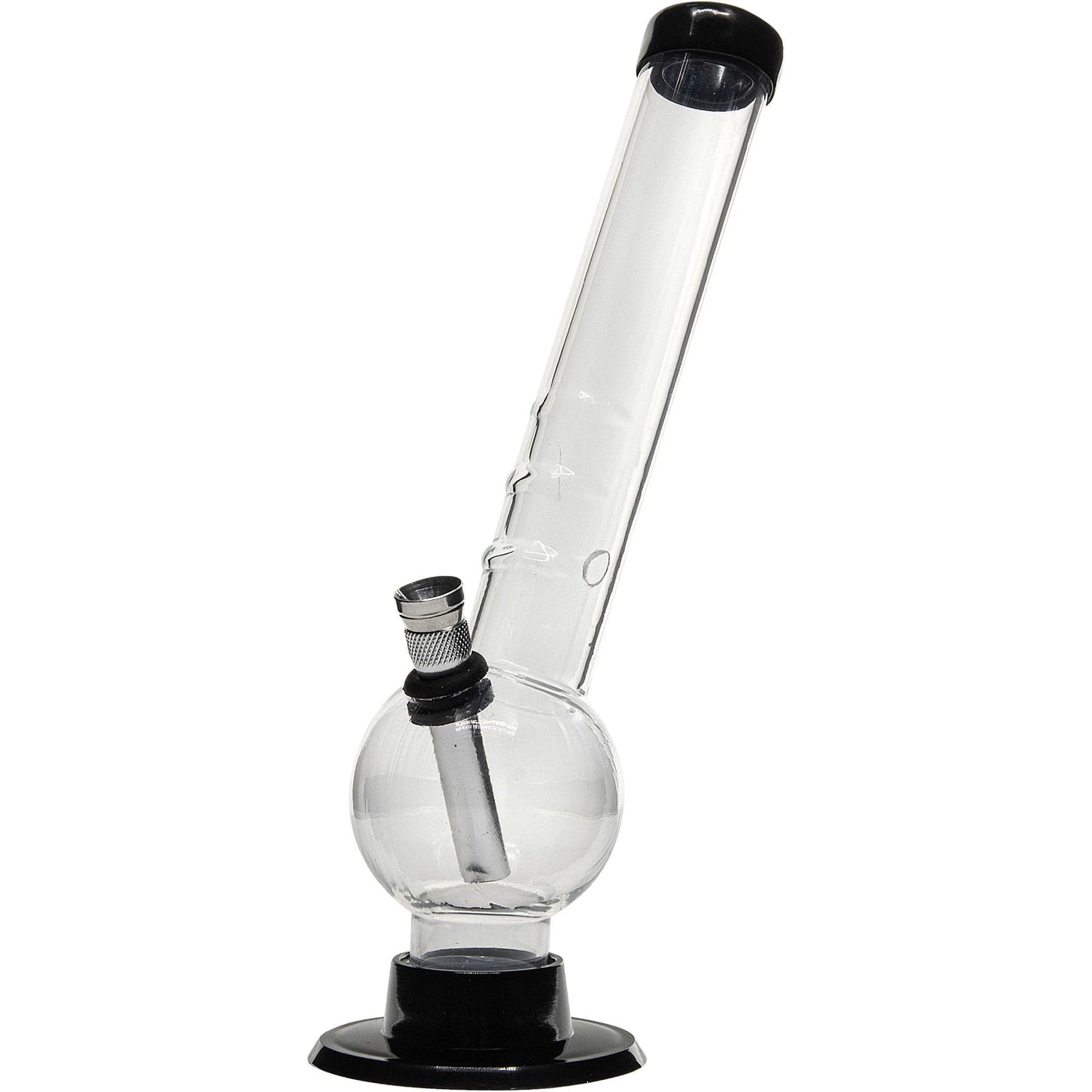 JM Enterprises Bongs 8" Acrylic Angled Neck Bubble Bong