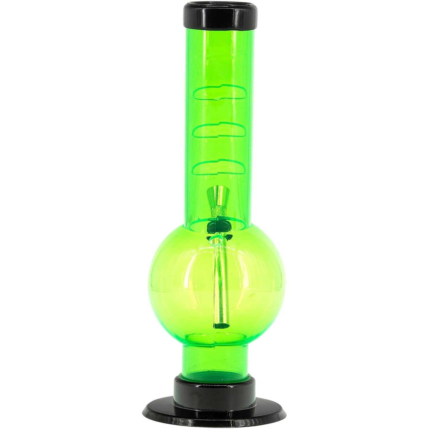 JM Enterprises Bong Acrylic Angled Neck Straight Tube Bubble Bong