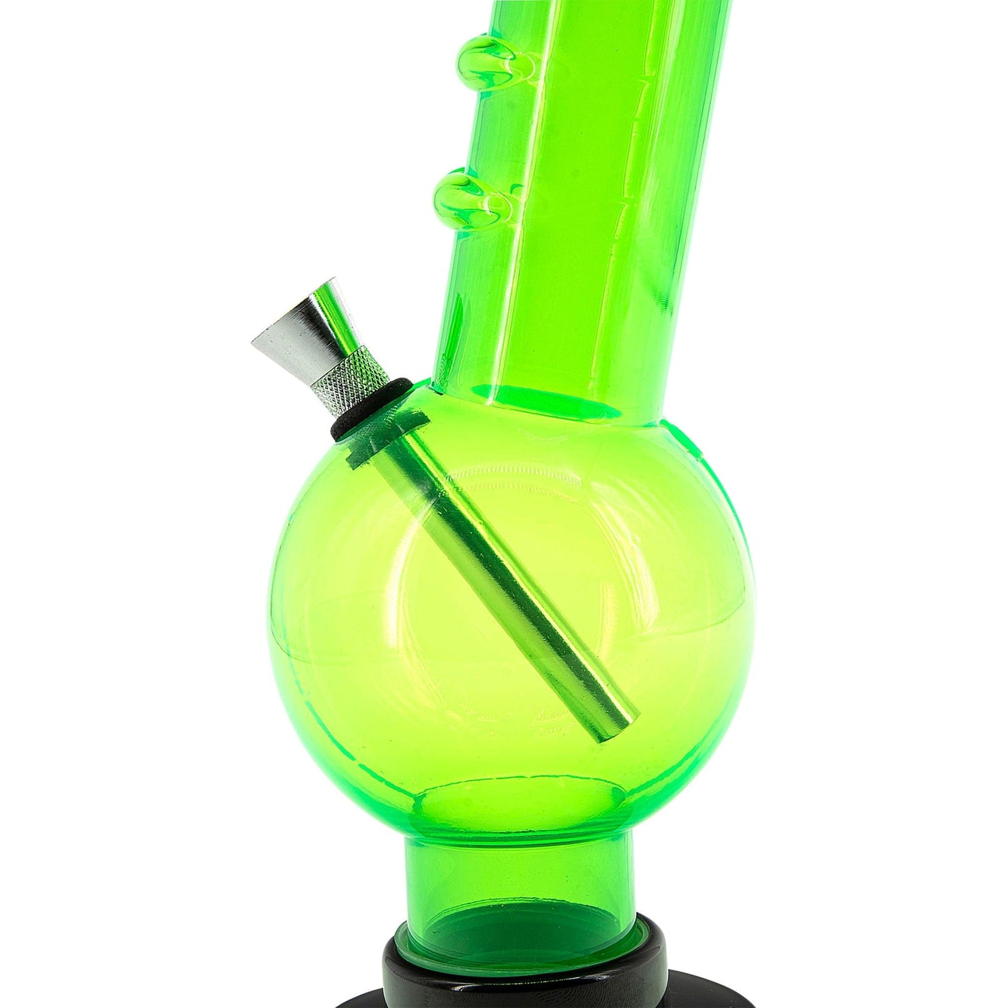 JM Enterprises Bong Acrylic Angled Neck Straight Tube Bubble Bong