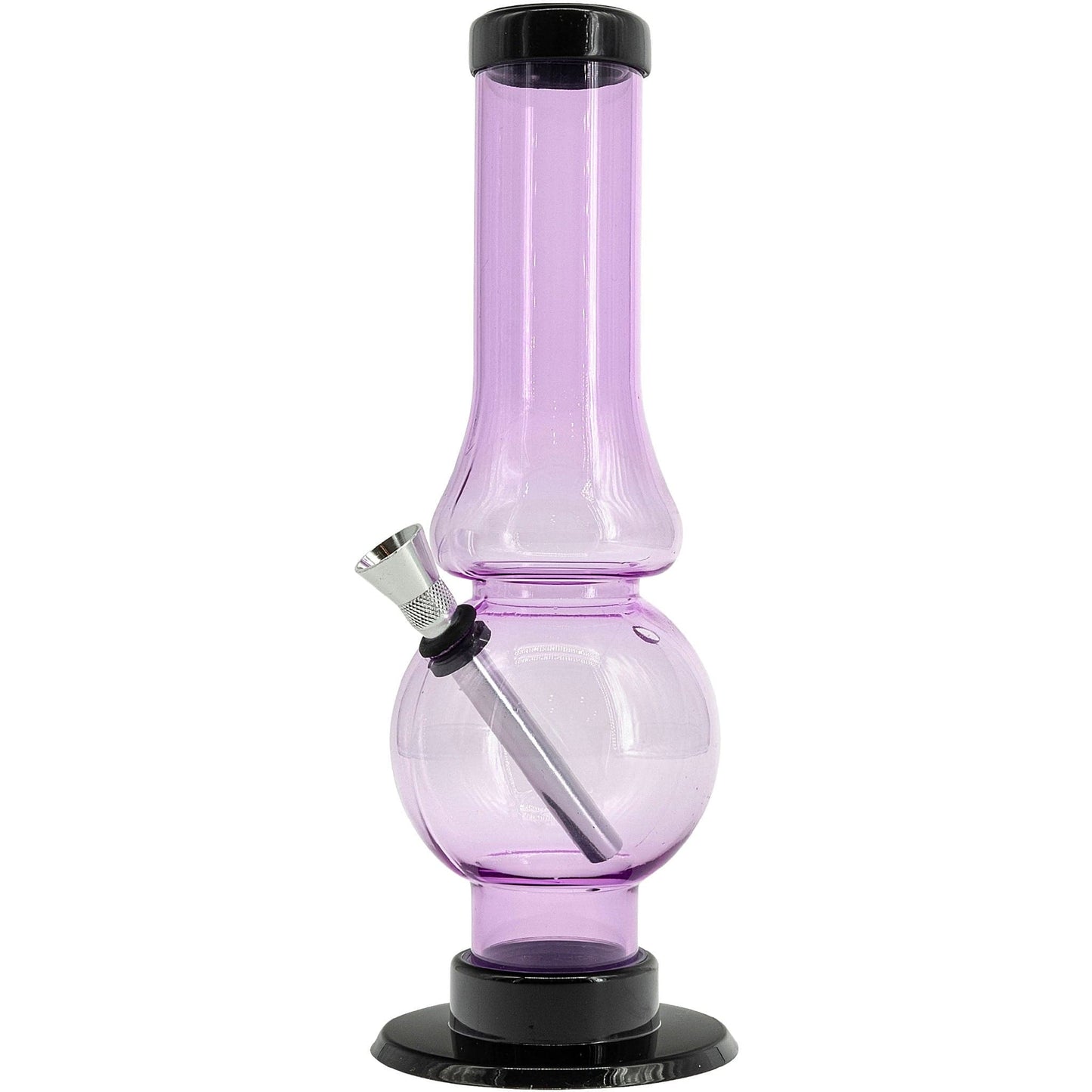 JM Enterprises Bong Acrylic Straight Tube Bubble Flare Bong