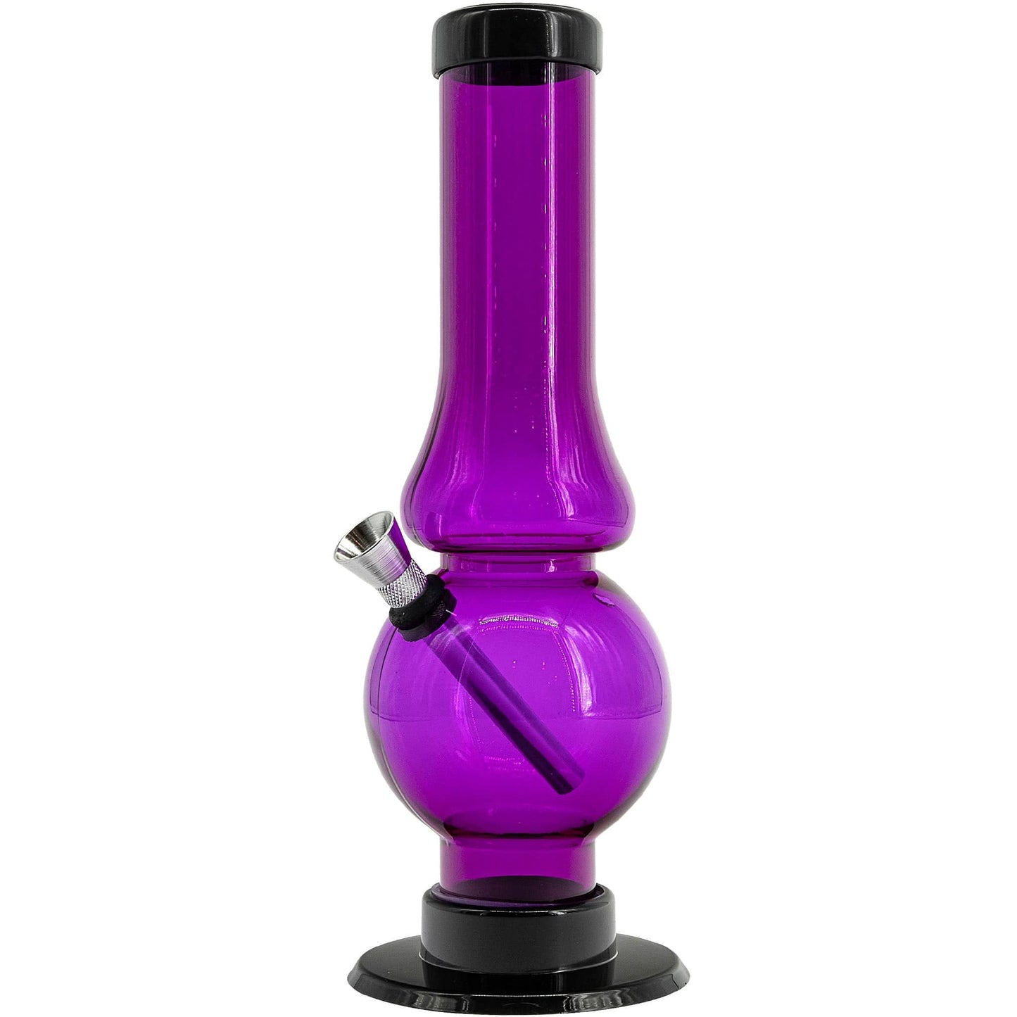 JM Enterprises Bong Acrylic Straight Tube Bubble Flare Bong