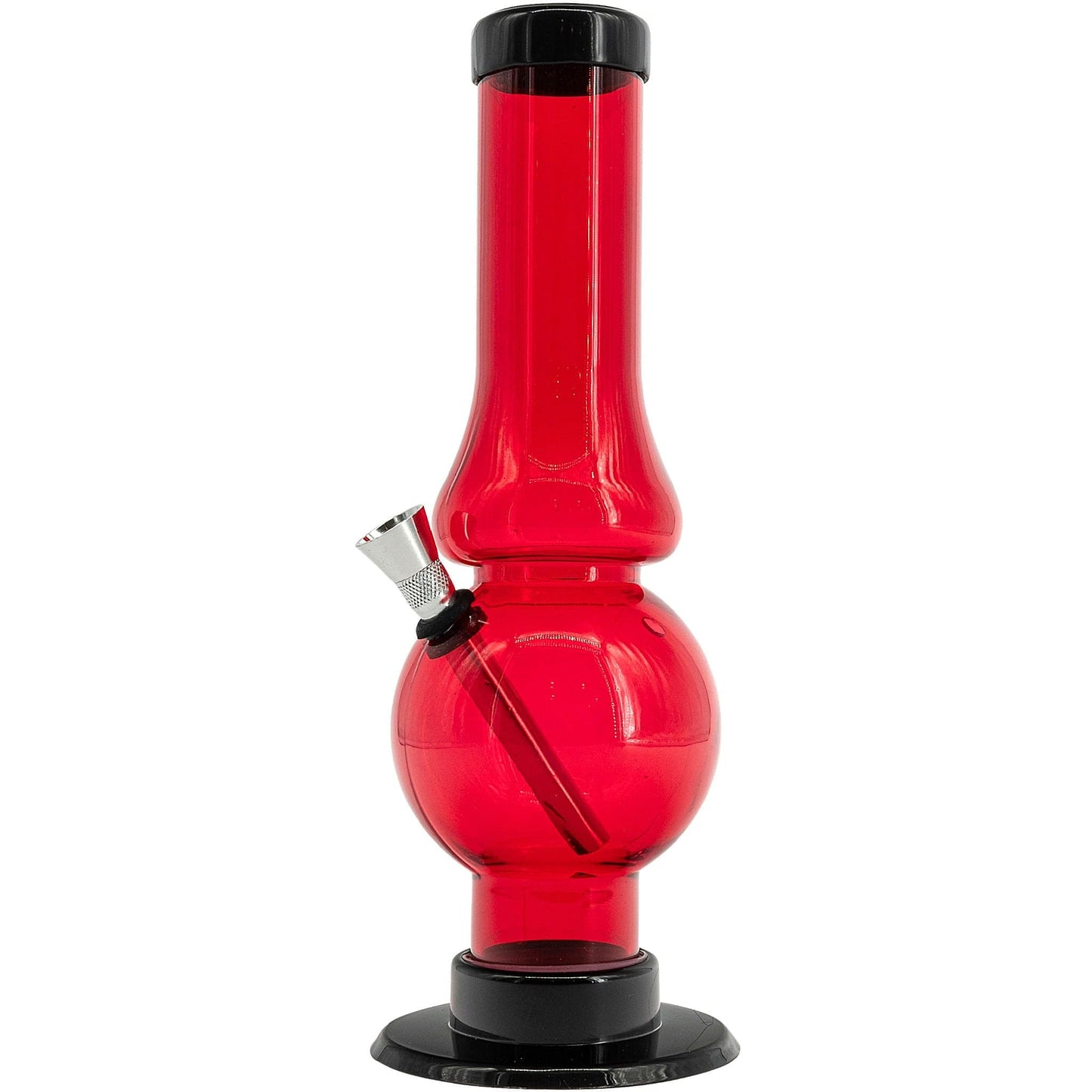 JM Enterprises Bong Acrylic Straight Tube Bubble Flare Bong