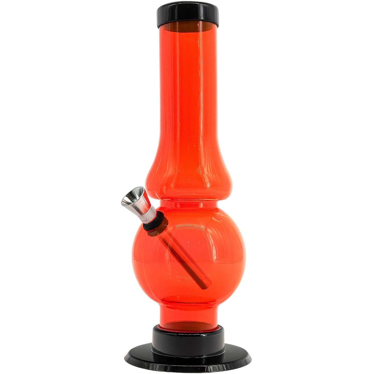 JM Enterprises Bong Acrylic Straight Tube Bubble Flare Bong