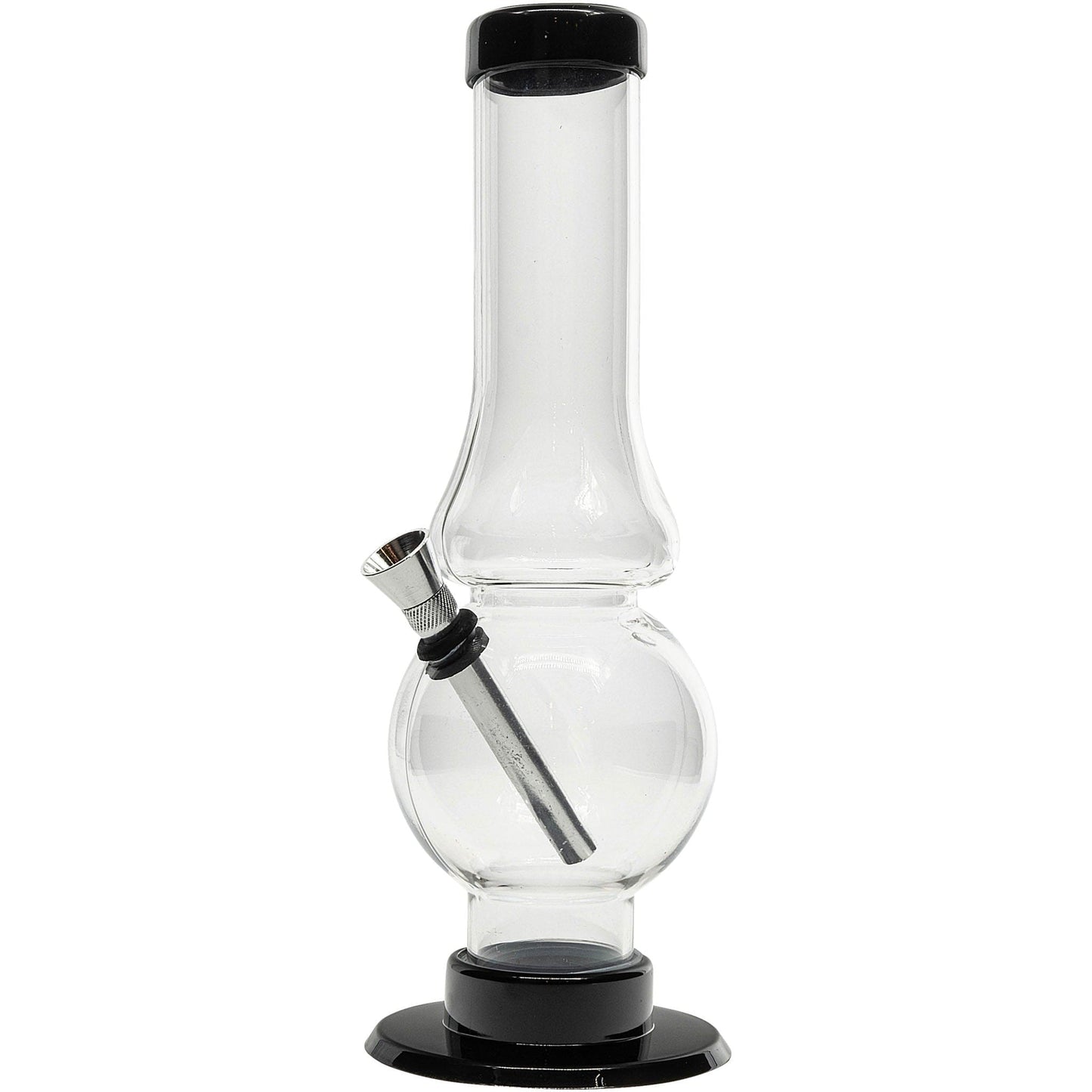 JM Enterprises Bong Acrylic Straight Tube Bubble Flare Bong