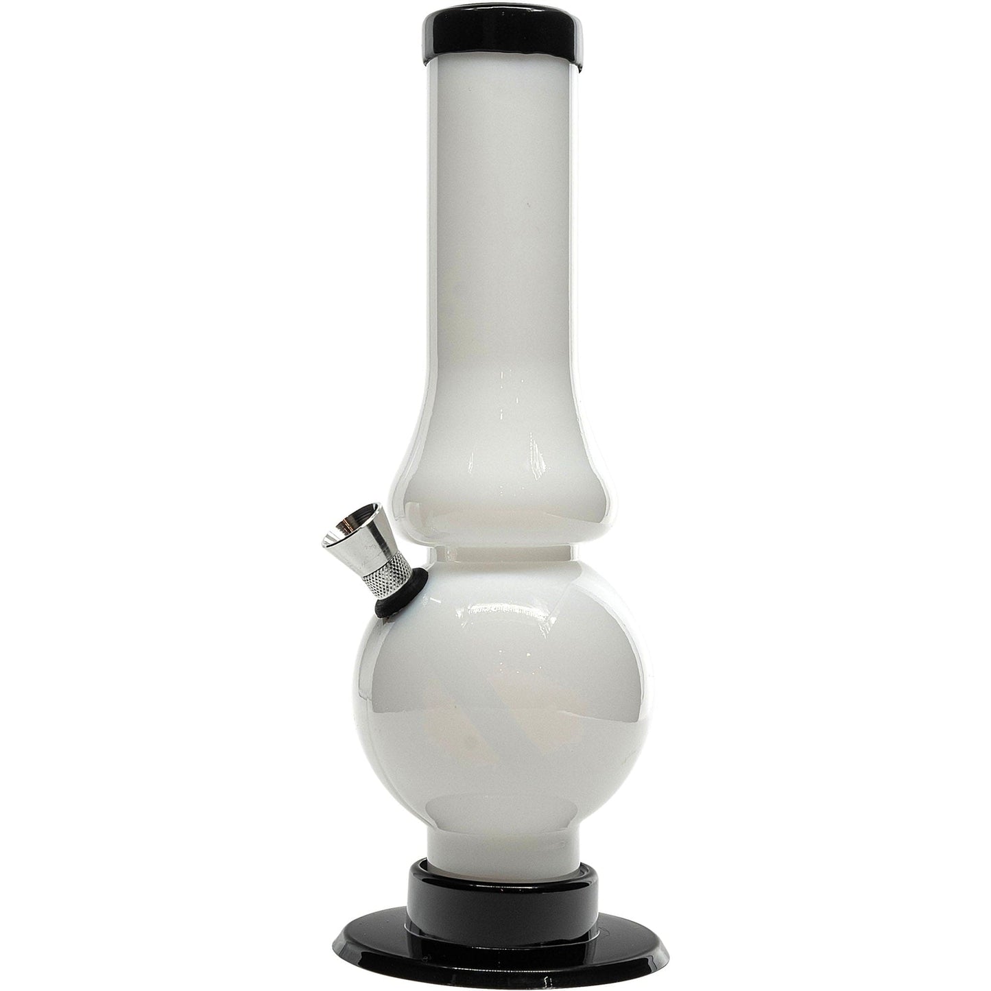 JM Enterprises Bong Acrylic Straight Tube Bubble Flare Bong