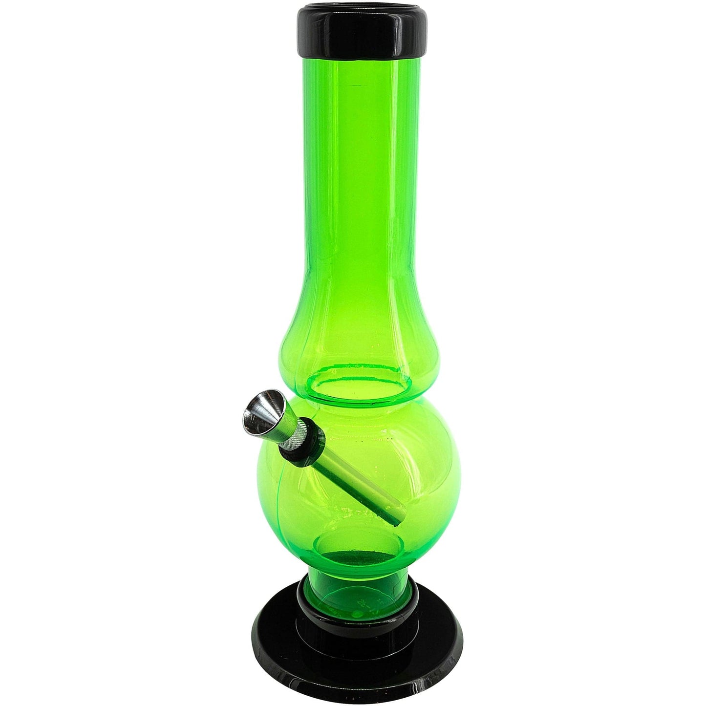 JM Enterprises Bong Acrylic Straight Tube Bubble Flare Bong