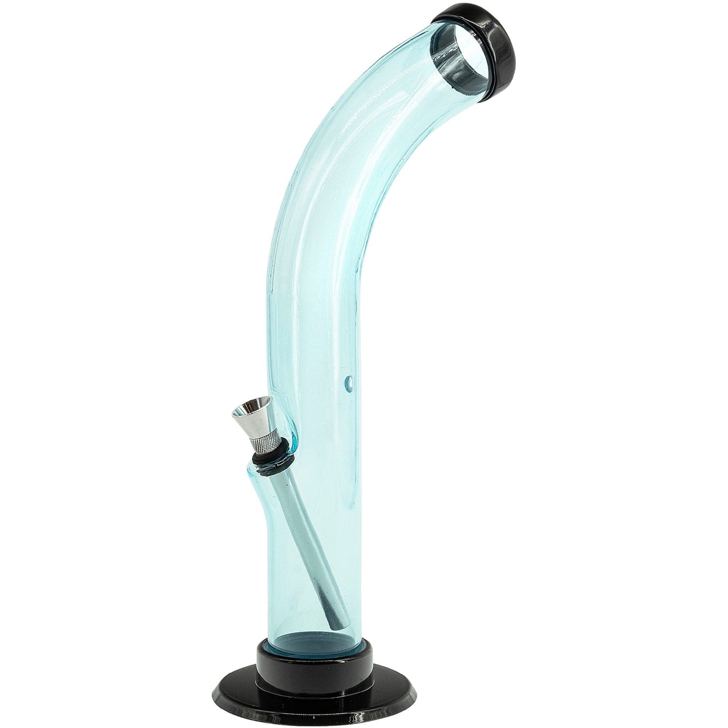 JM Enterprises Bong 10'' Acrylic Curved Tube Bong