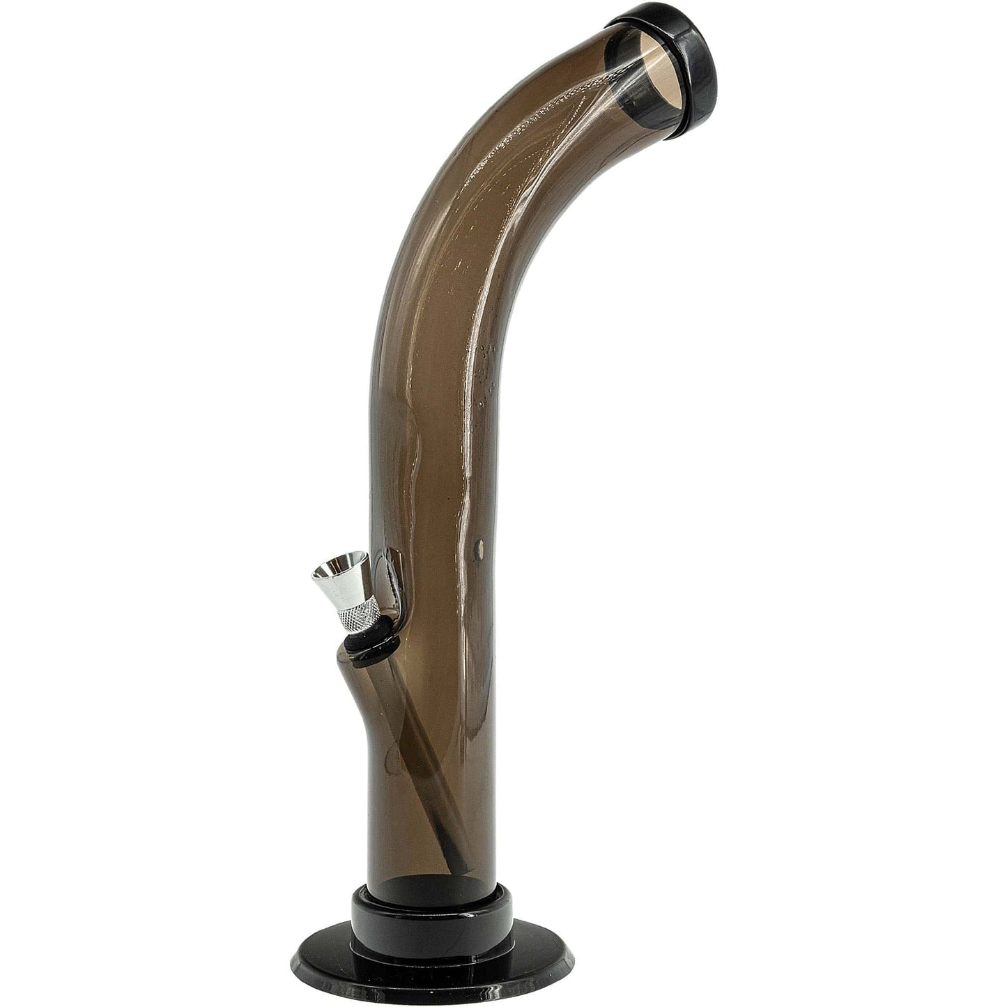 JM Enterprises Bong 10'' Acrylic Curved Tube Bong