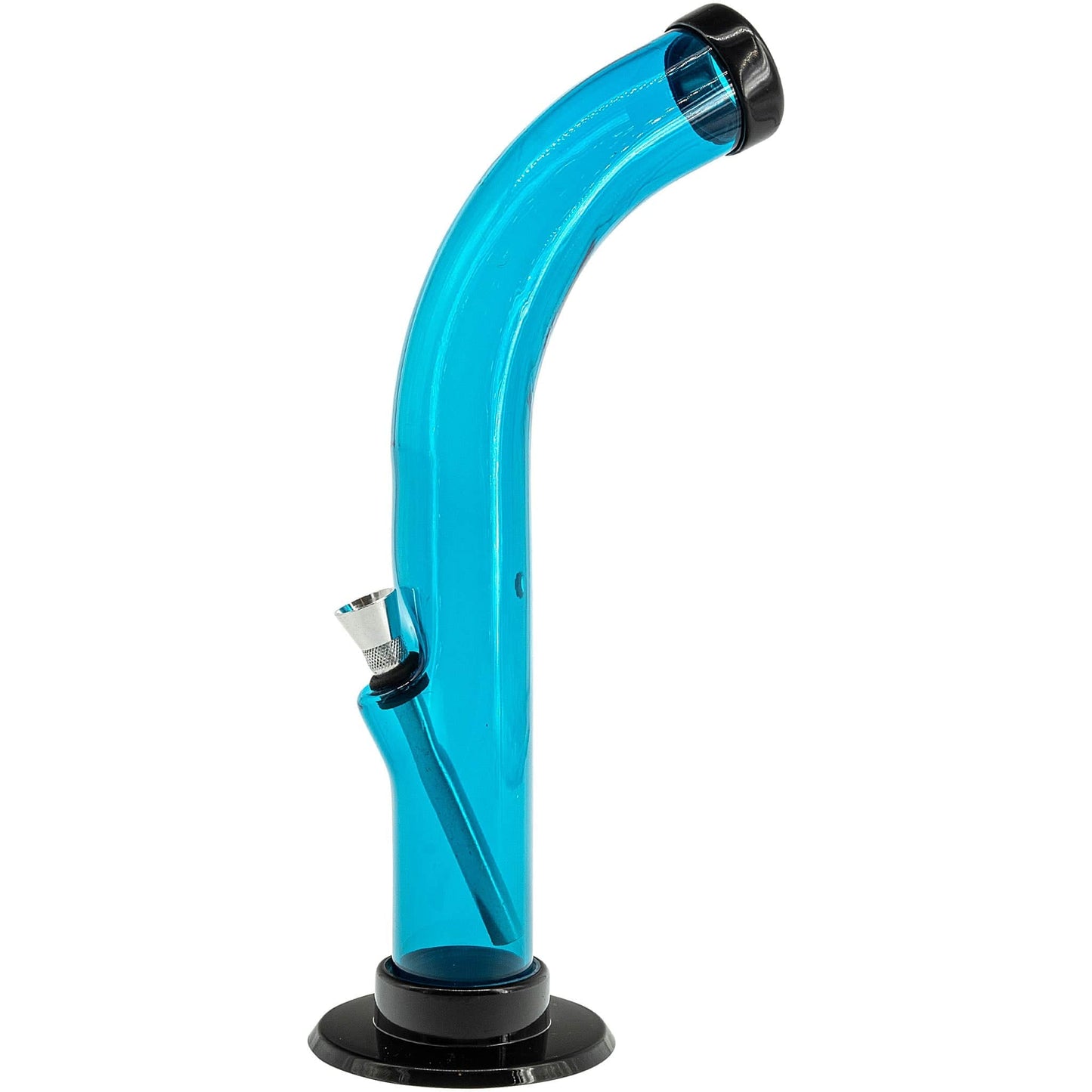 JM Enterprises Bong 10'' Acrylic Curved Tube Bong