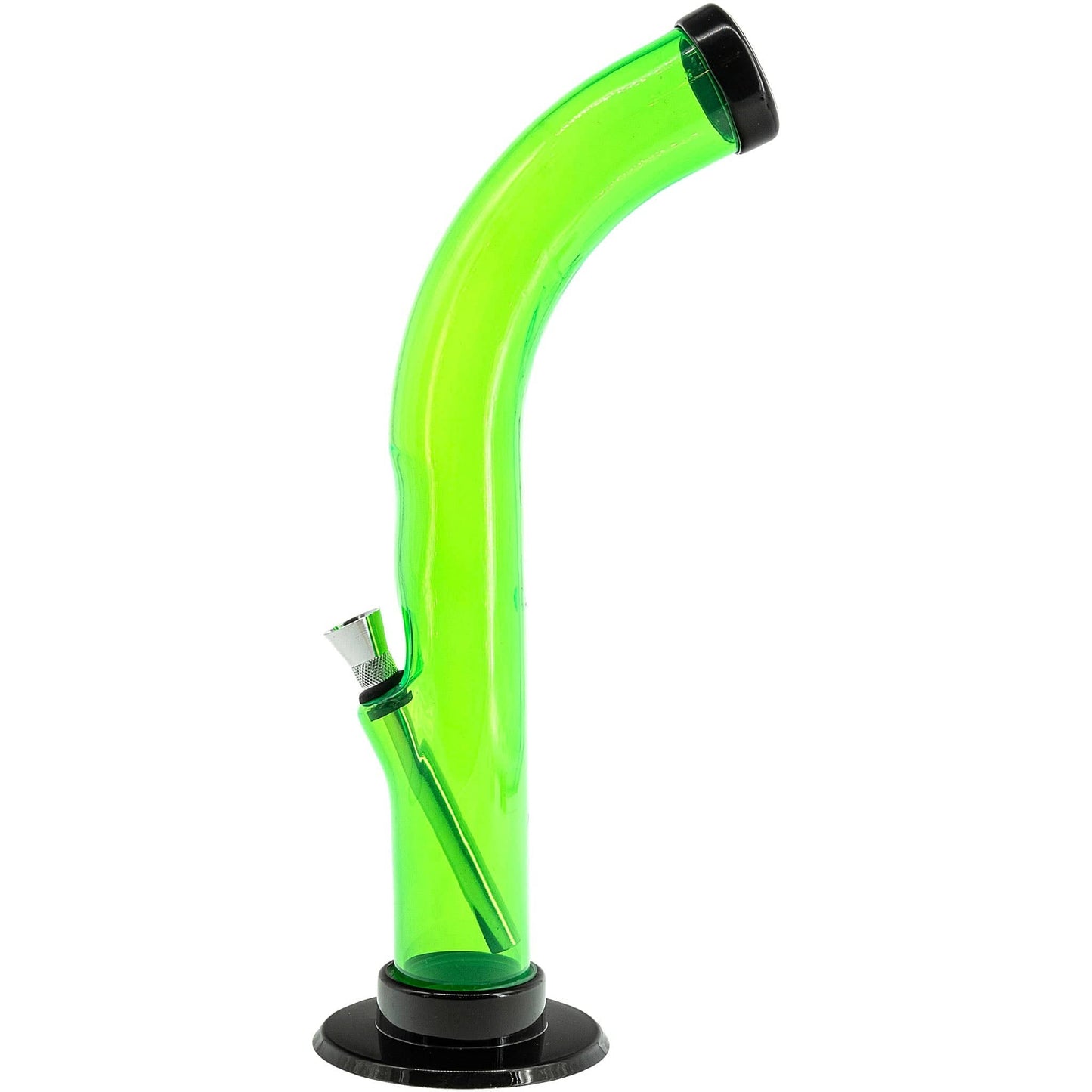 JM Enterprises Bong 10'' Acrylic Curved Tube Bong