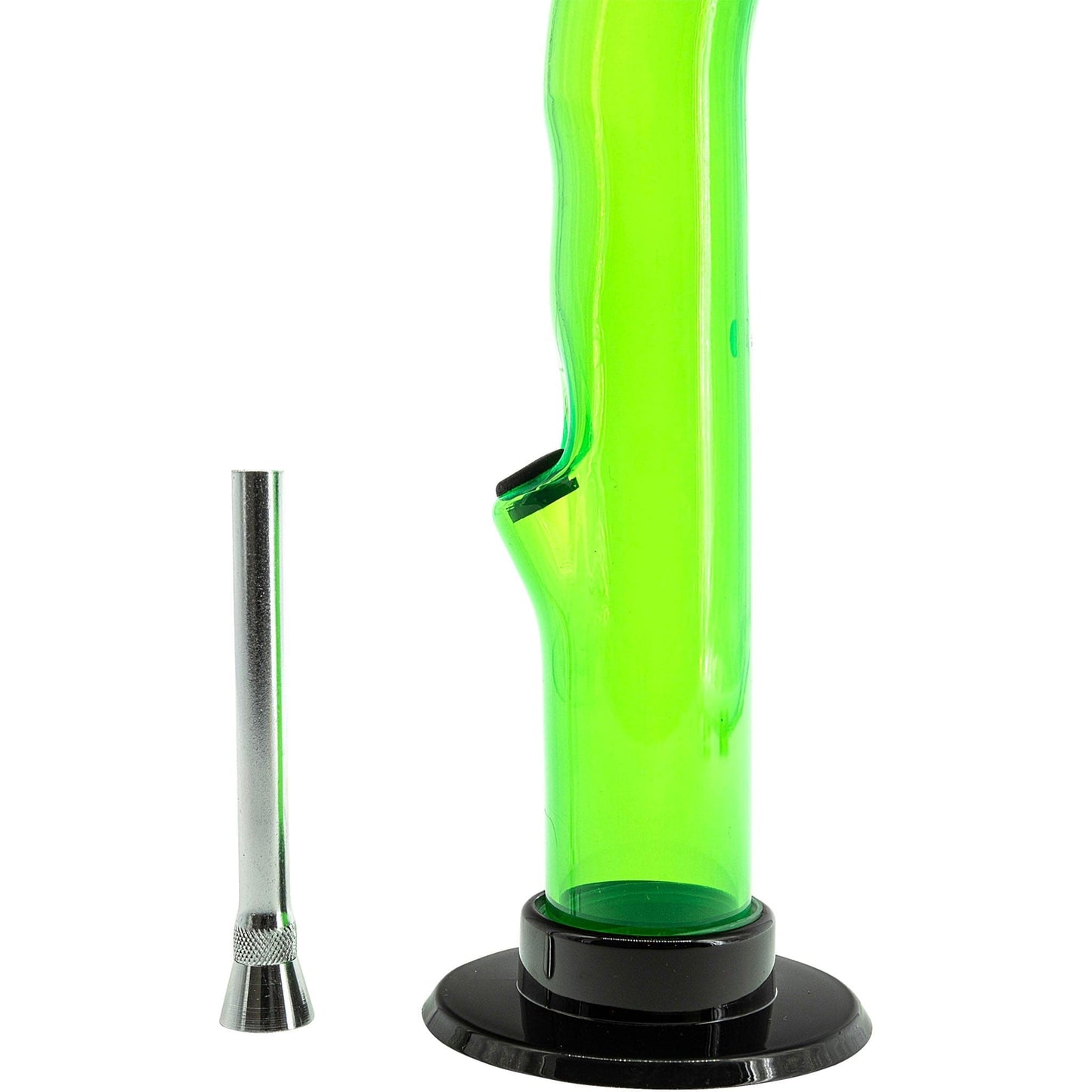 JM Enterprises Bong 10'' Acrylic Curved Tube Bong