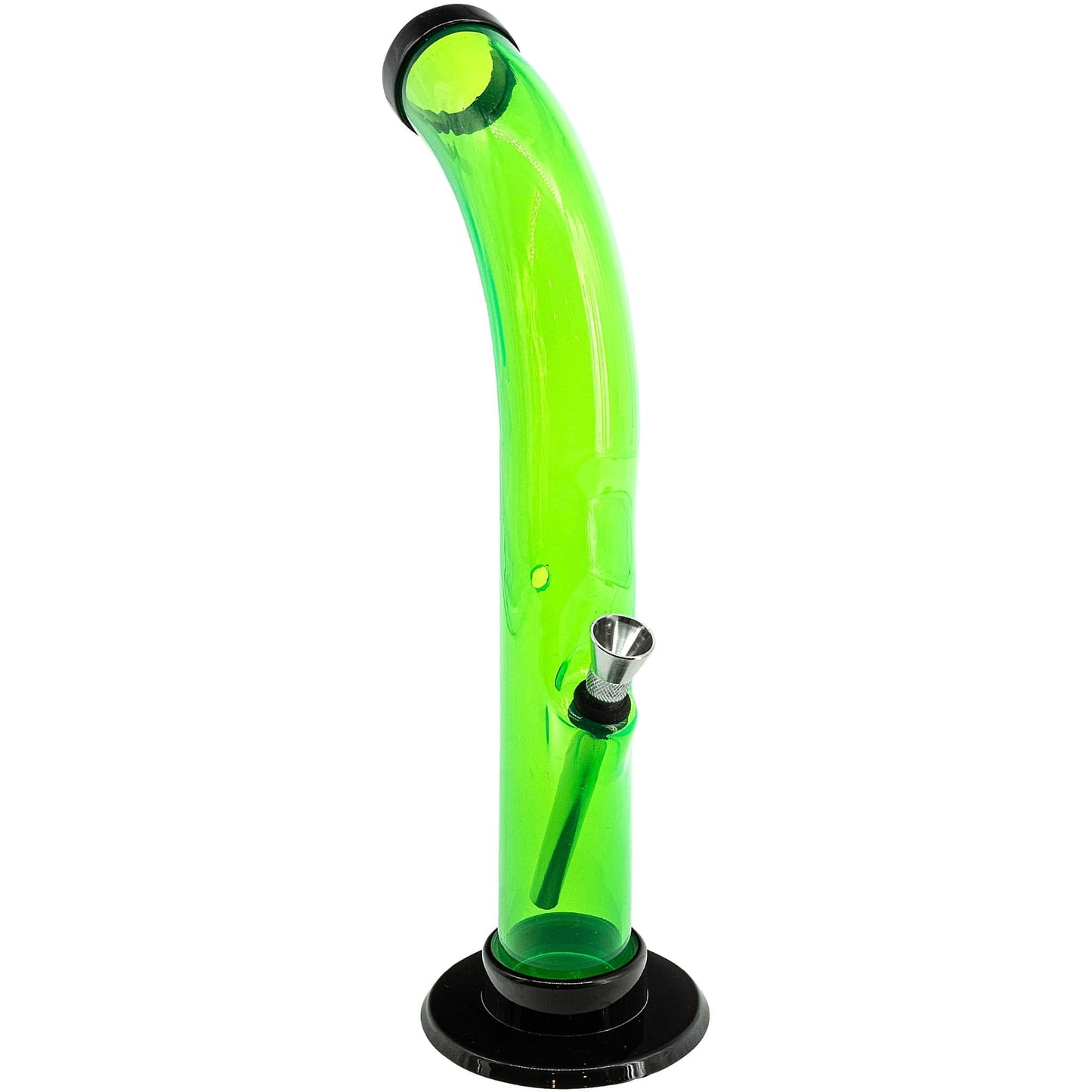 JM Enterprises Bong 10'' Acrylic Curved Tube Bong