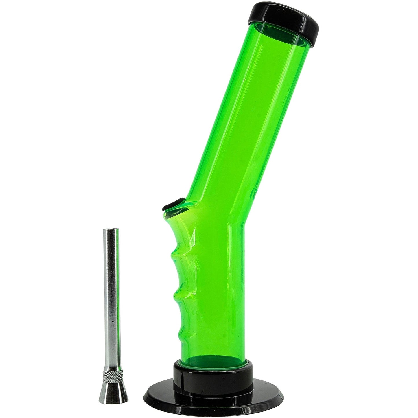 JM Enterprises Bong Acrylic Angled Straight Tube Bong