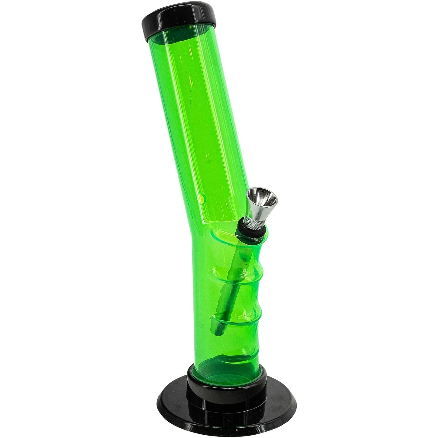 JM Enterprises Bong Acrylic Angled Straight Tube Bong