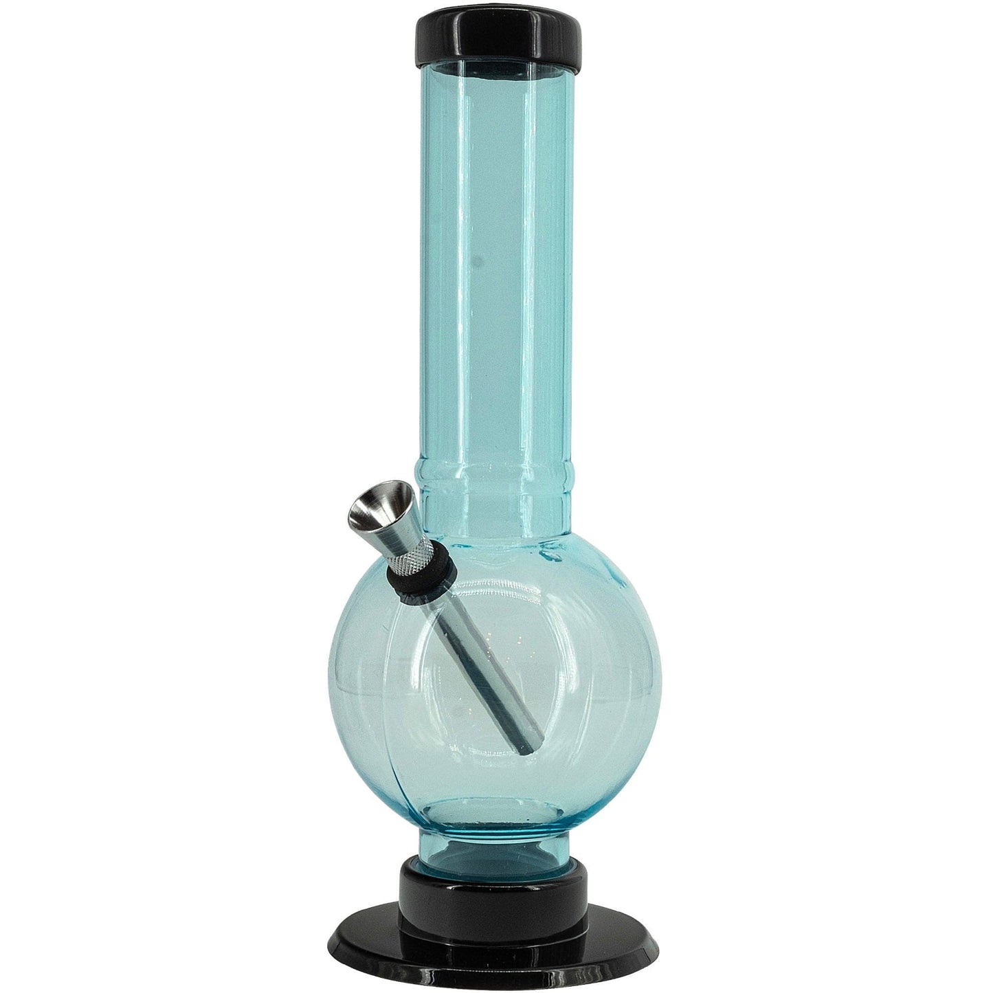 JM Enterprises Bong Acrylic Straight Tube Bubble Bottom Bong