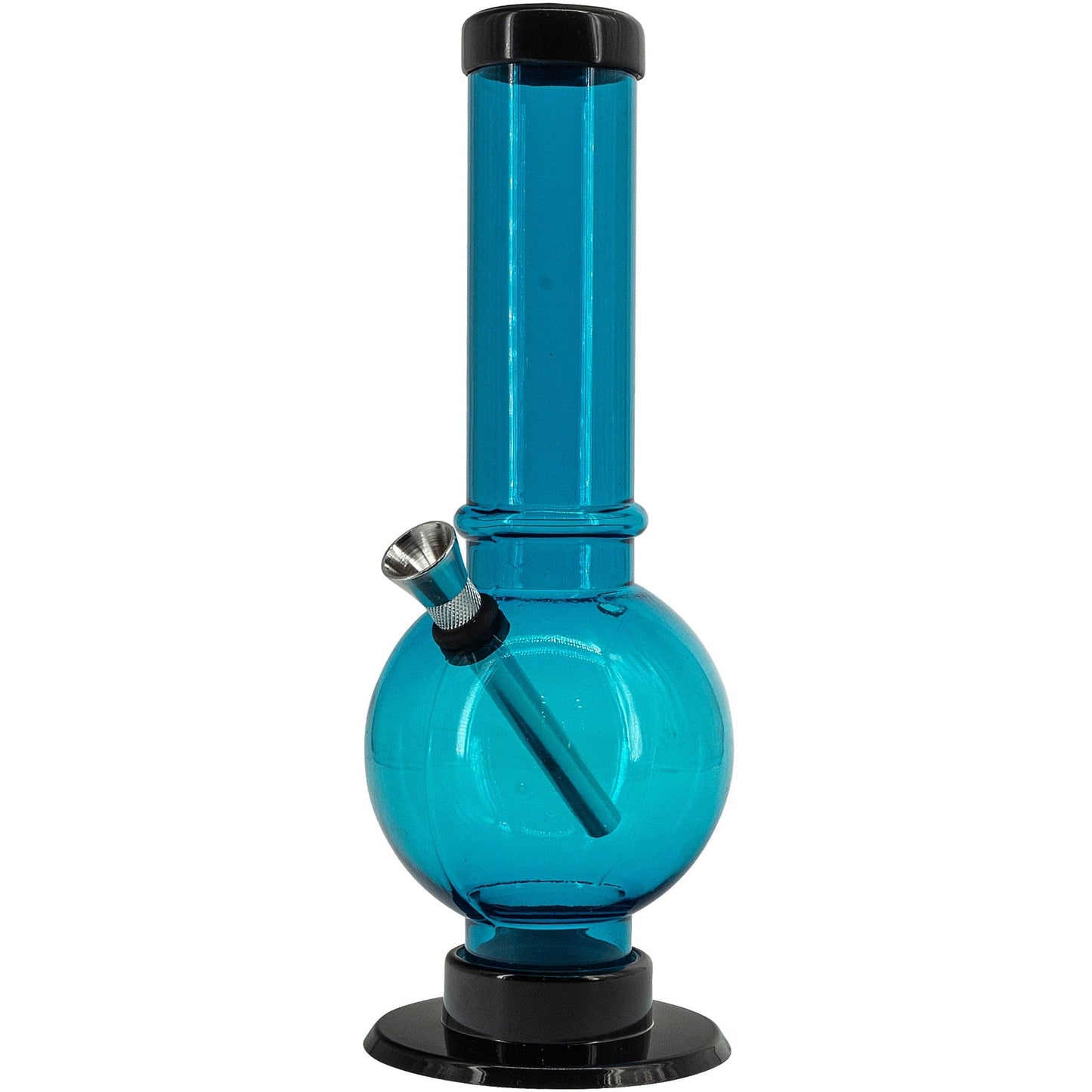 JM Enterprises Bong Acrylic Straight Tube Bubble Bottom Bong