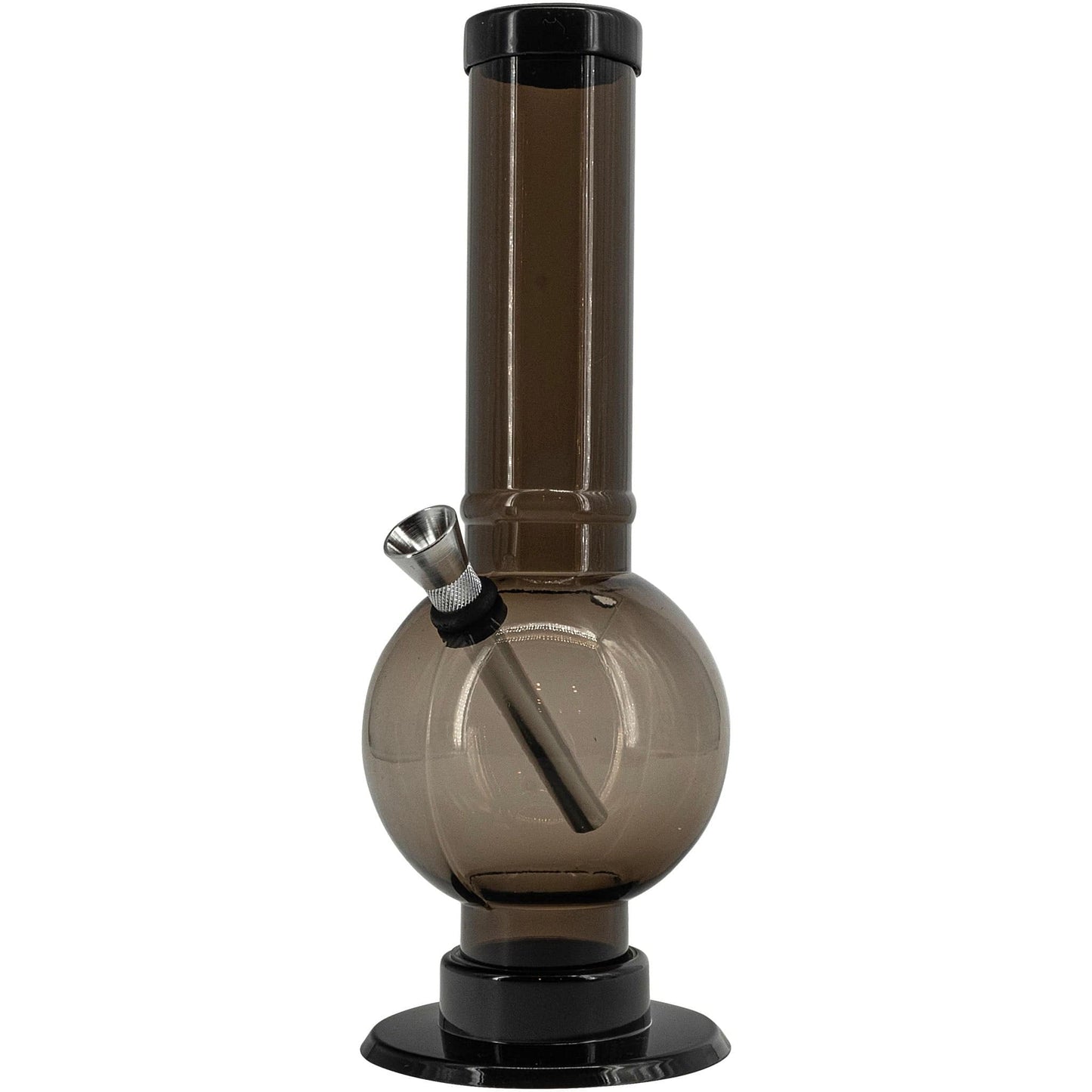 JM Enterprises Bong Acrylic Straight Tube Bubble Bottom Bong