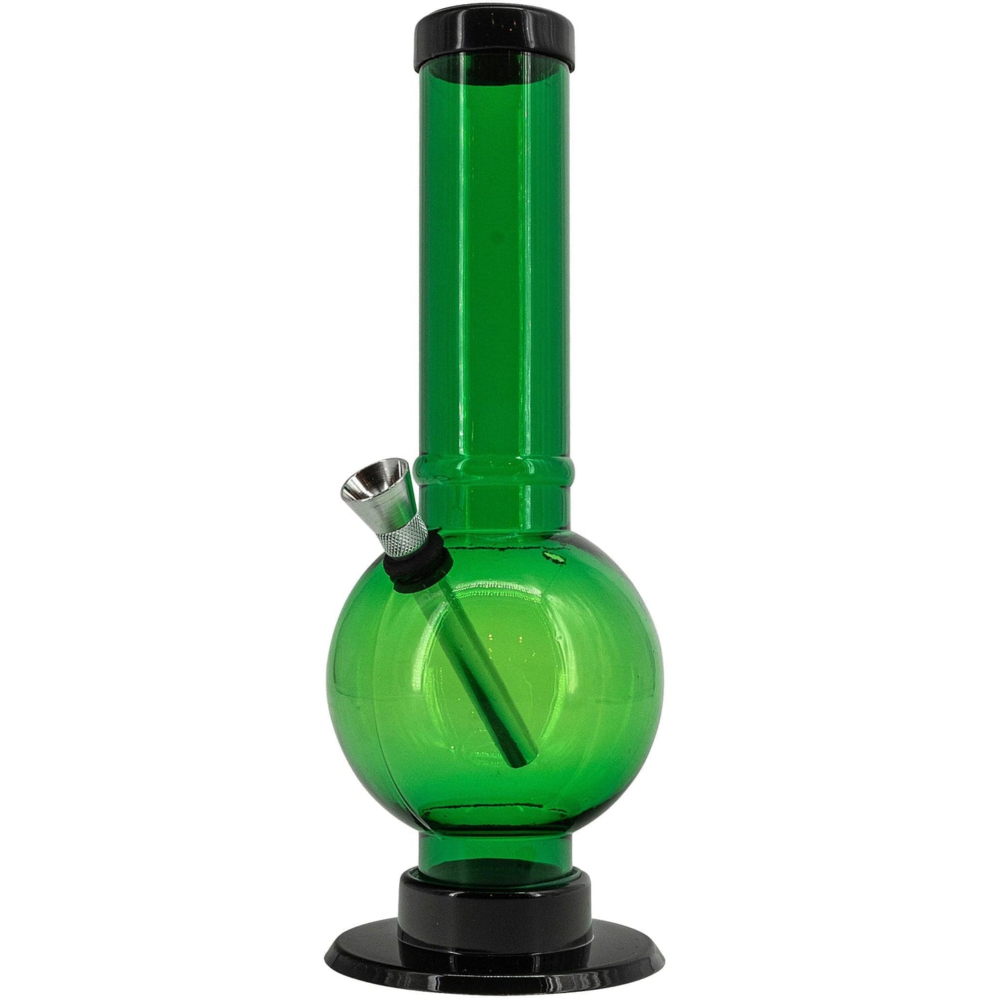 JM Enterprises Bong Acrylic Straight Tube Bubble Bottom Bong