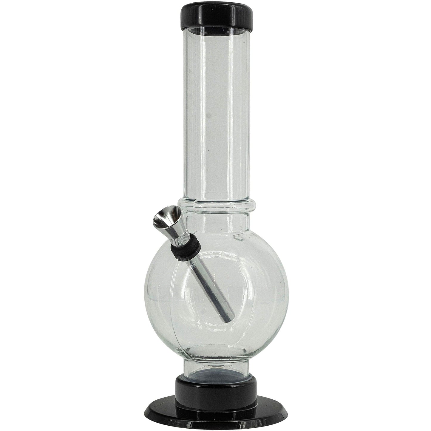 JM Enterprises Bong Acrylic Straight Tube Bubble Bottom Bong