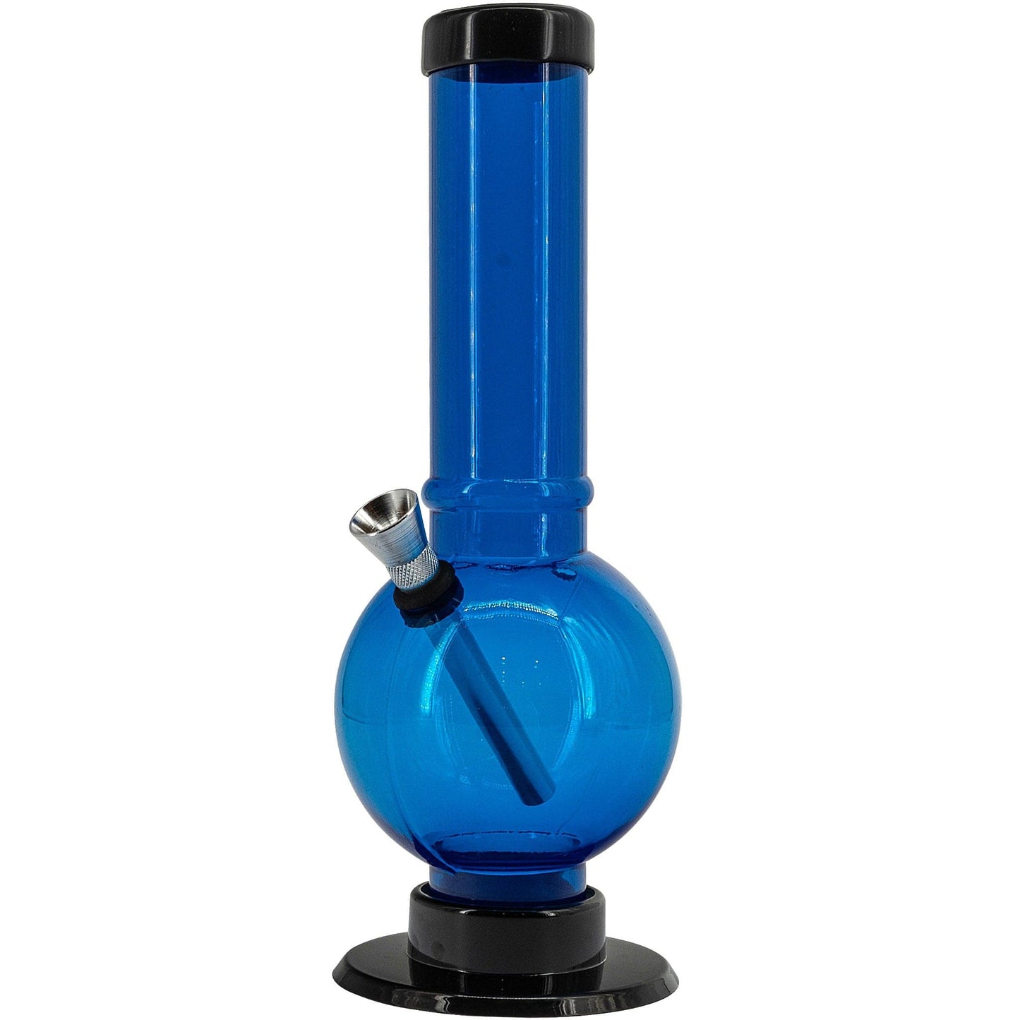 JM Enterprises Bong Acrylic Straight Tube Bubble Bottom Bong