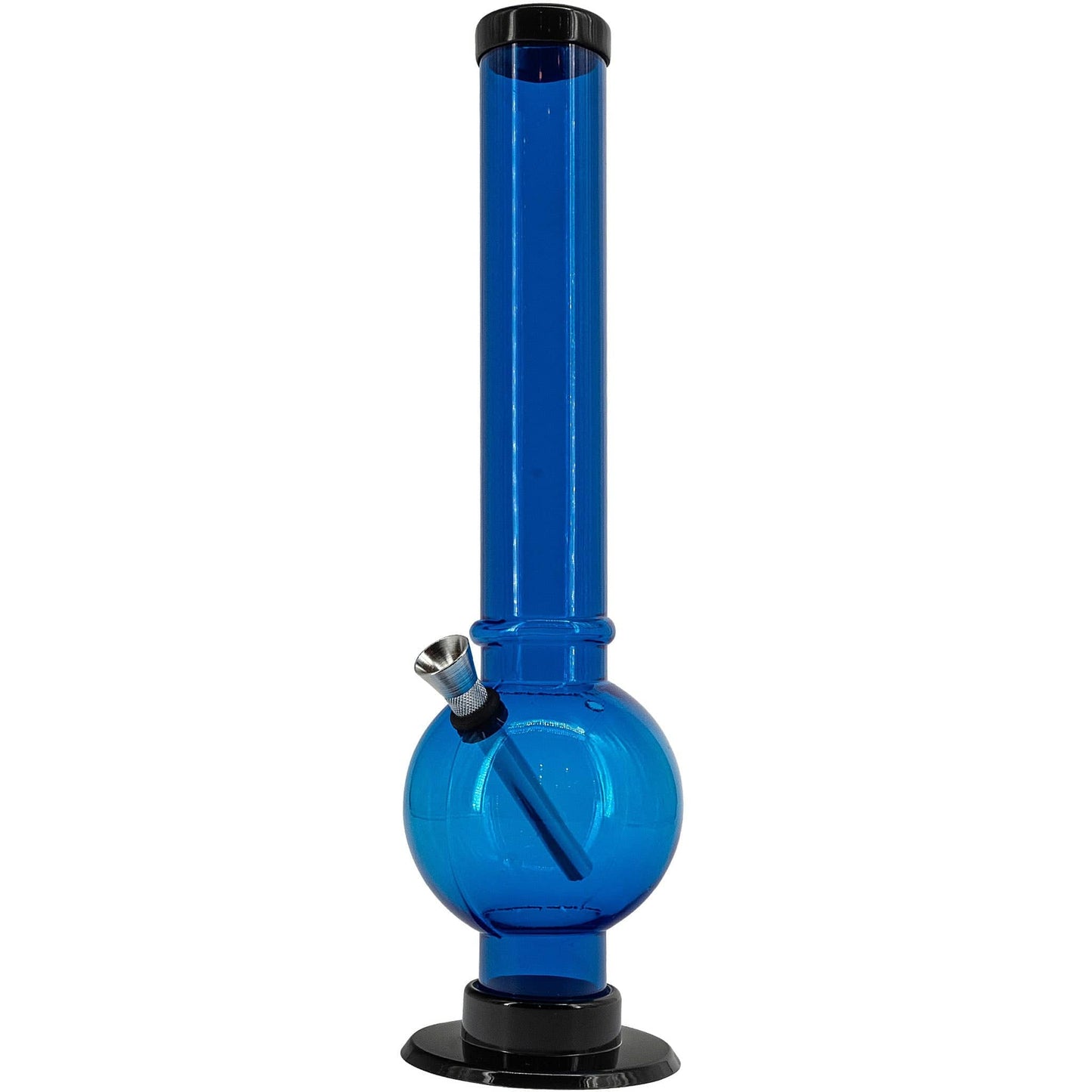 JM Enterprises Bong Acrylic Straight Tube Bubble Bottom Bong